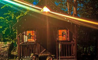 Amymarie's photo of camping with pets at Retreat at Fern Hill near Portageville, NY