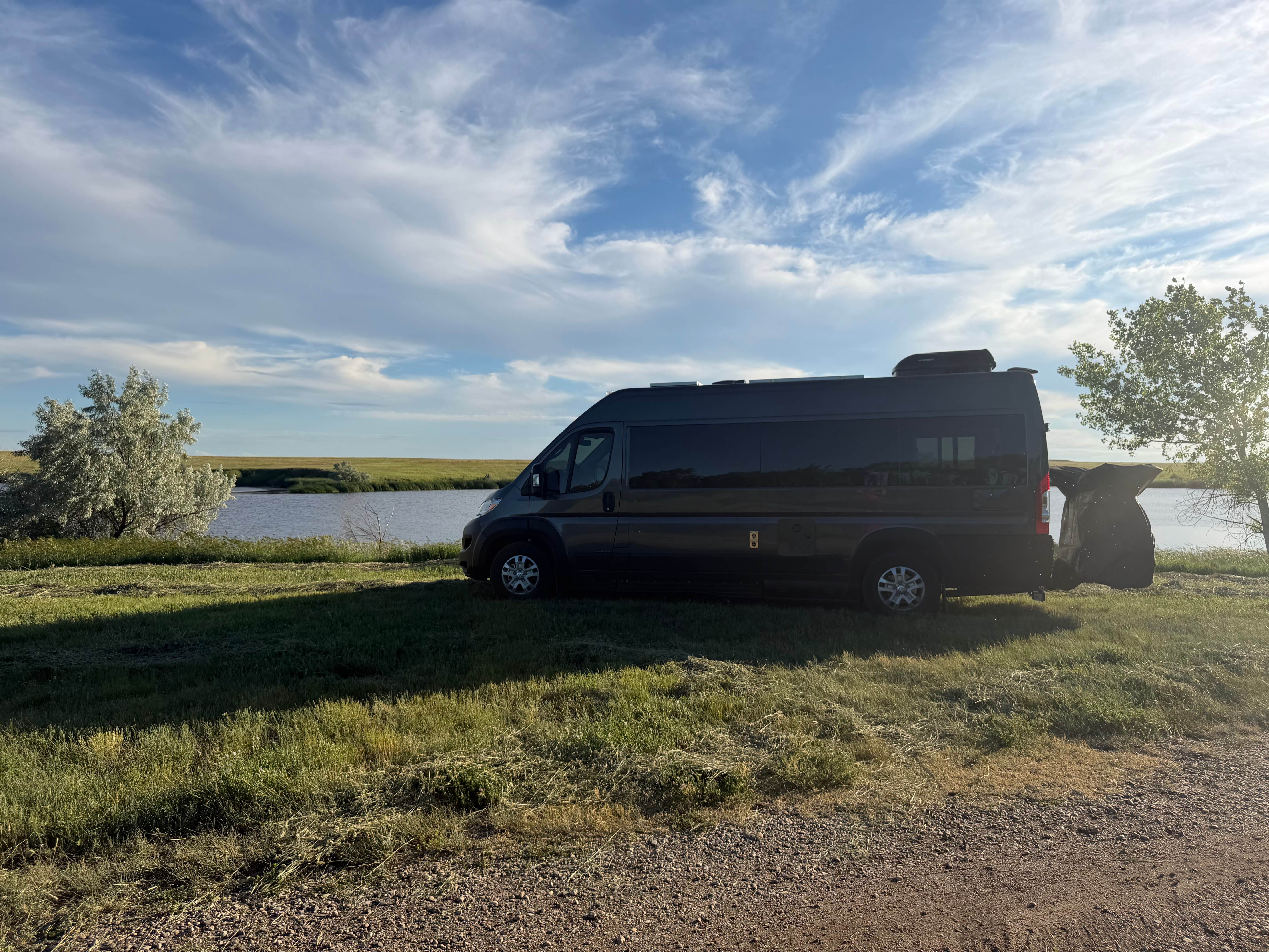 christy S.'s photo of rv camping at Richland reservoir dispersed camping near Pierre, SD