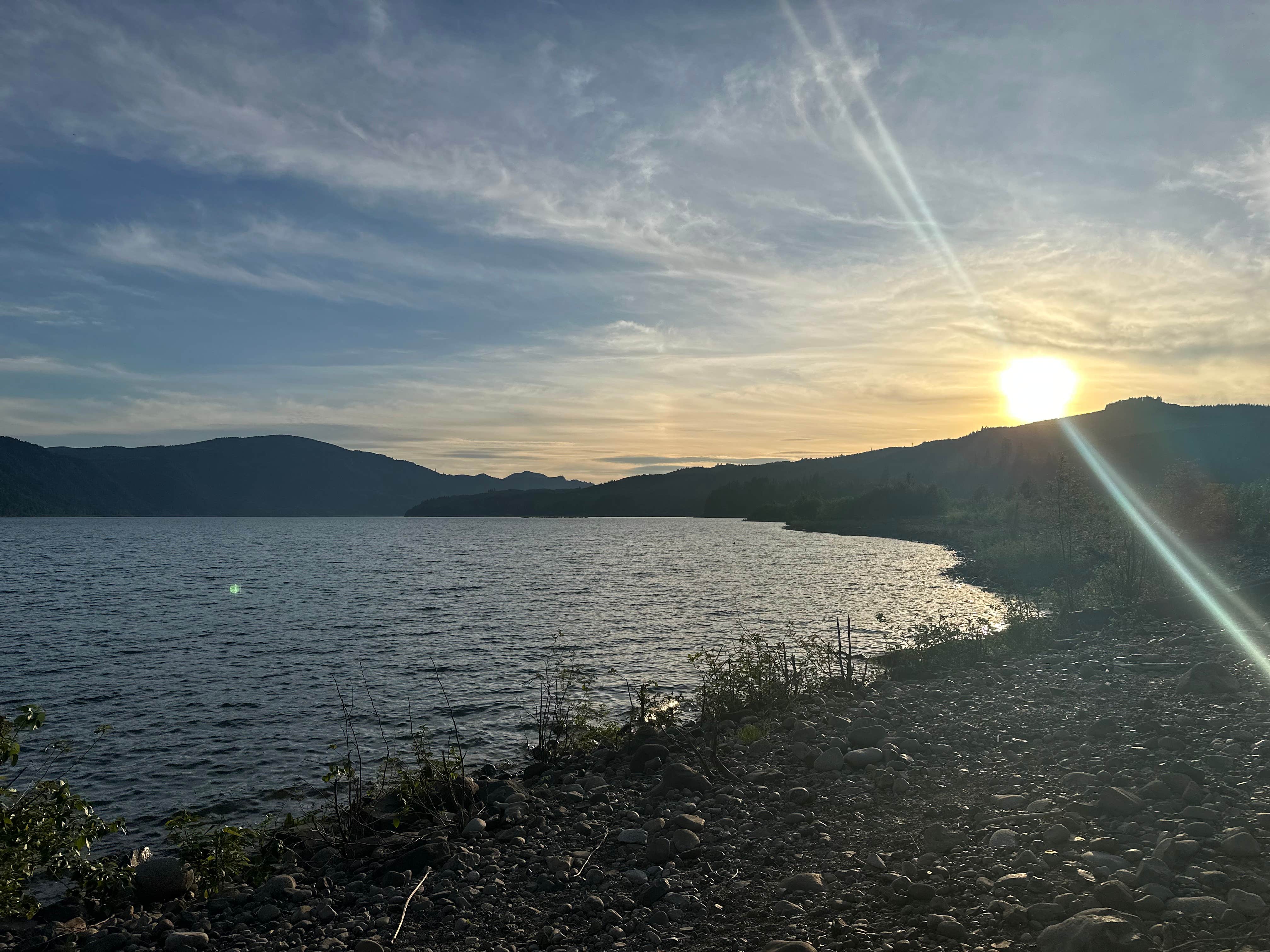 Camper-submitted photo at riffe lake near Toledo, WA