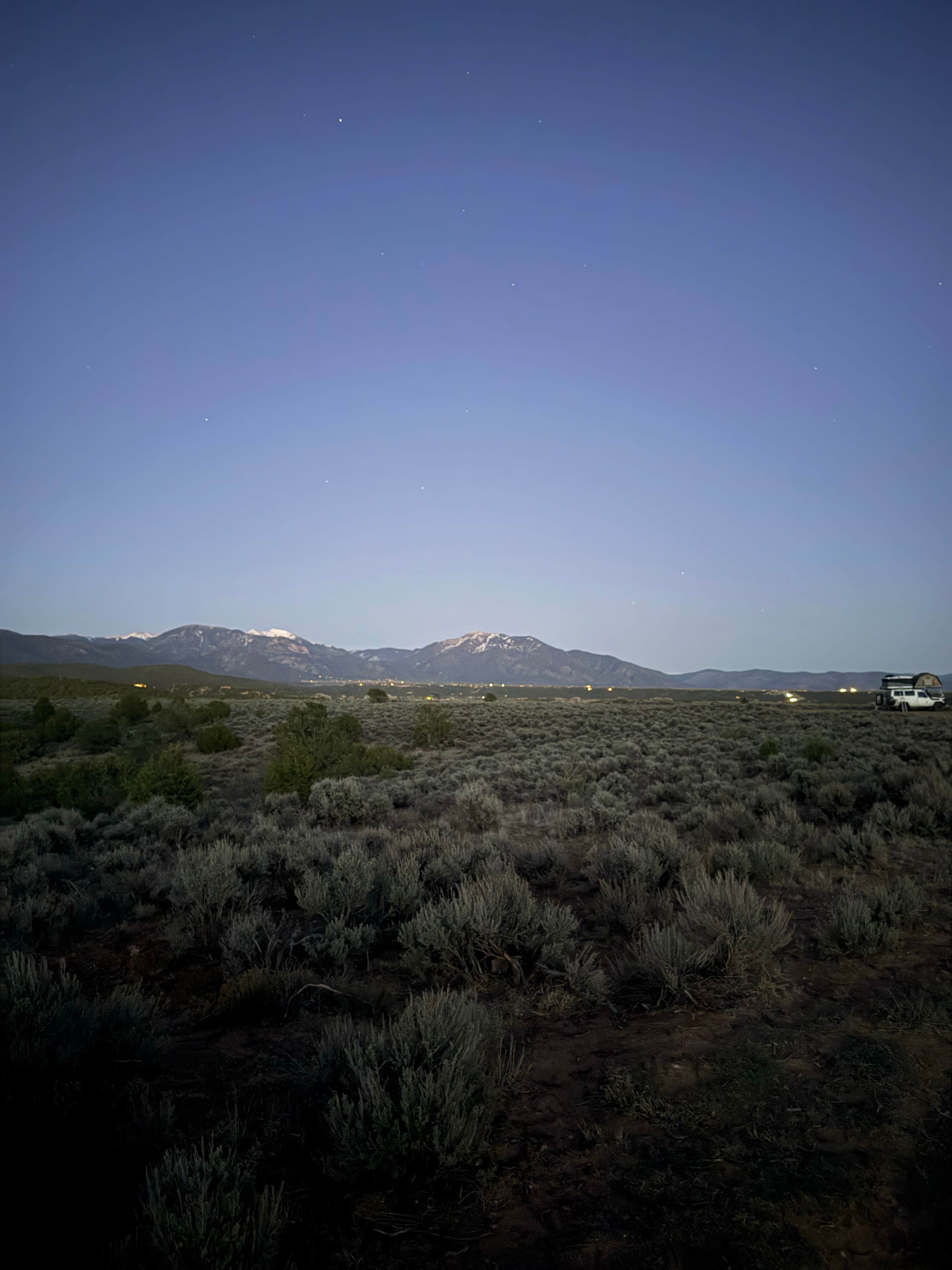 Camping near High Heaven: Rio Grande Bridge Overlook, Arroyo Hondo, New Mexico
