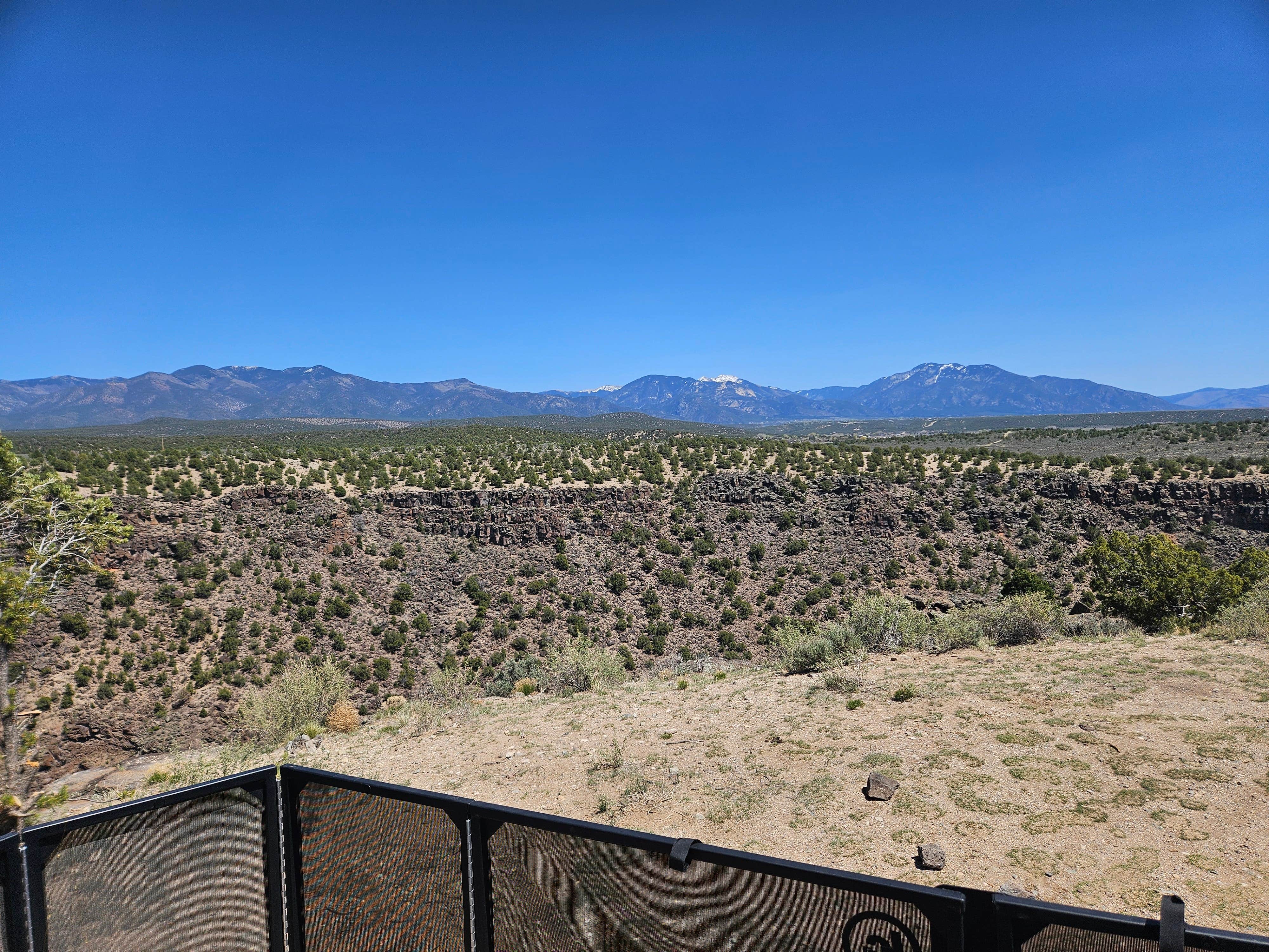 Camping near Tres Piedras on Forest Road 64G: Rio Grande Bridge Overlook, Arroyo Hondo, New Mexico