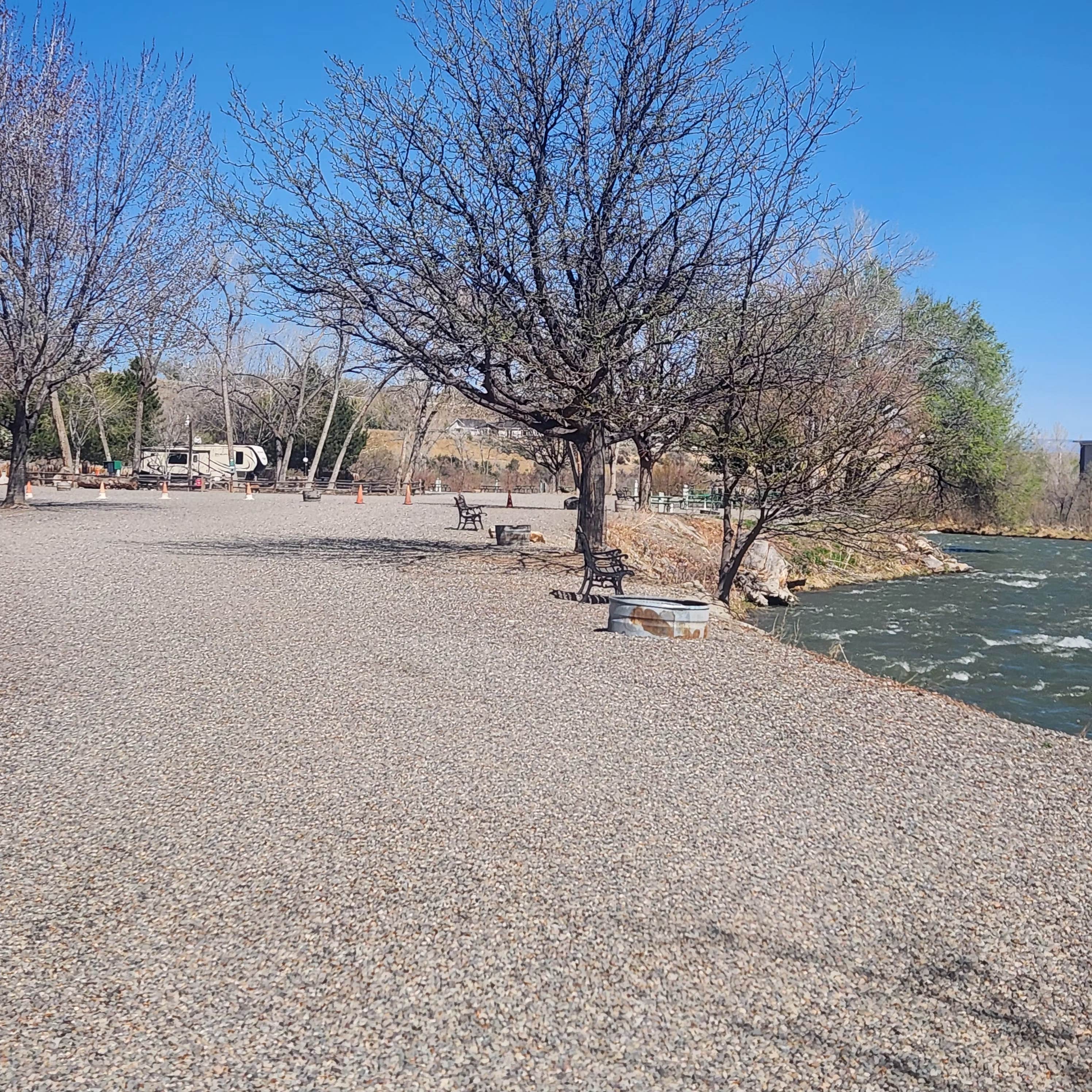 Sarah S.'s photo of camping with pets at Riverbend RV Park & Cabins near Black Canyon of the Gunnison National Park