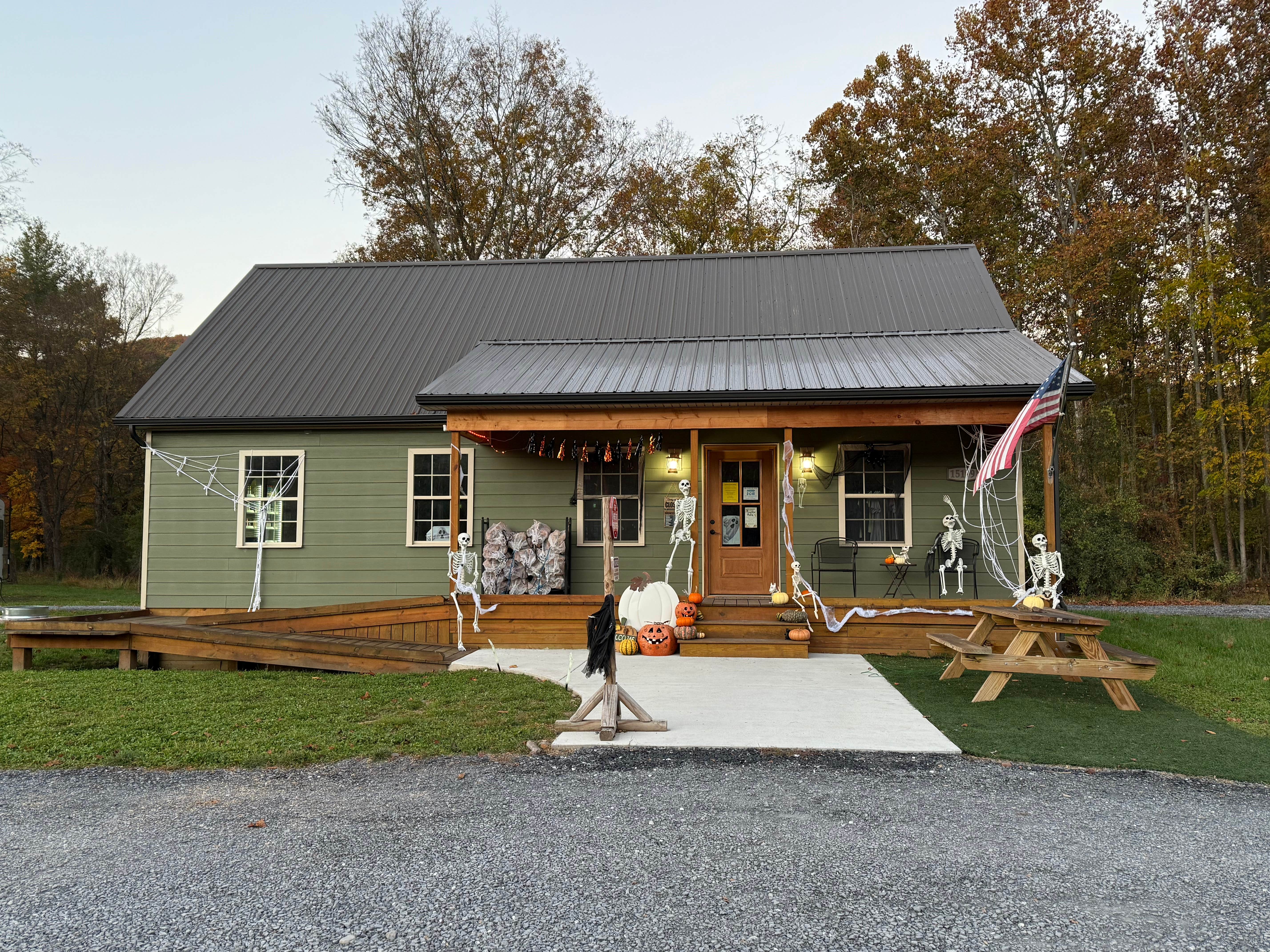 Sarah C.'s photo of glamping accommodations at Rivers Edge Campground near Flint Hill, VA