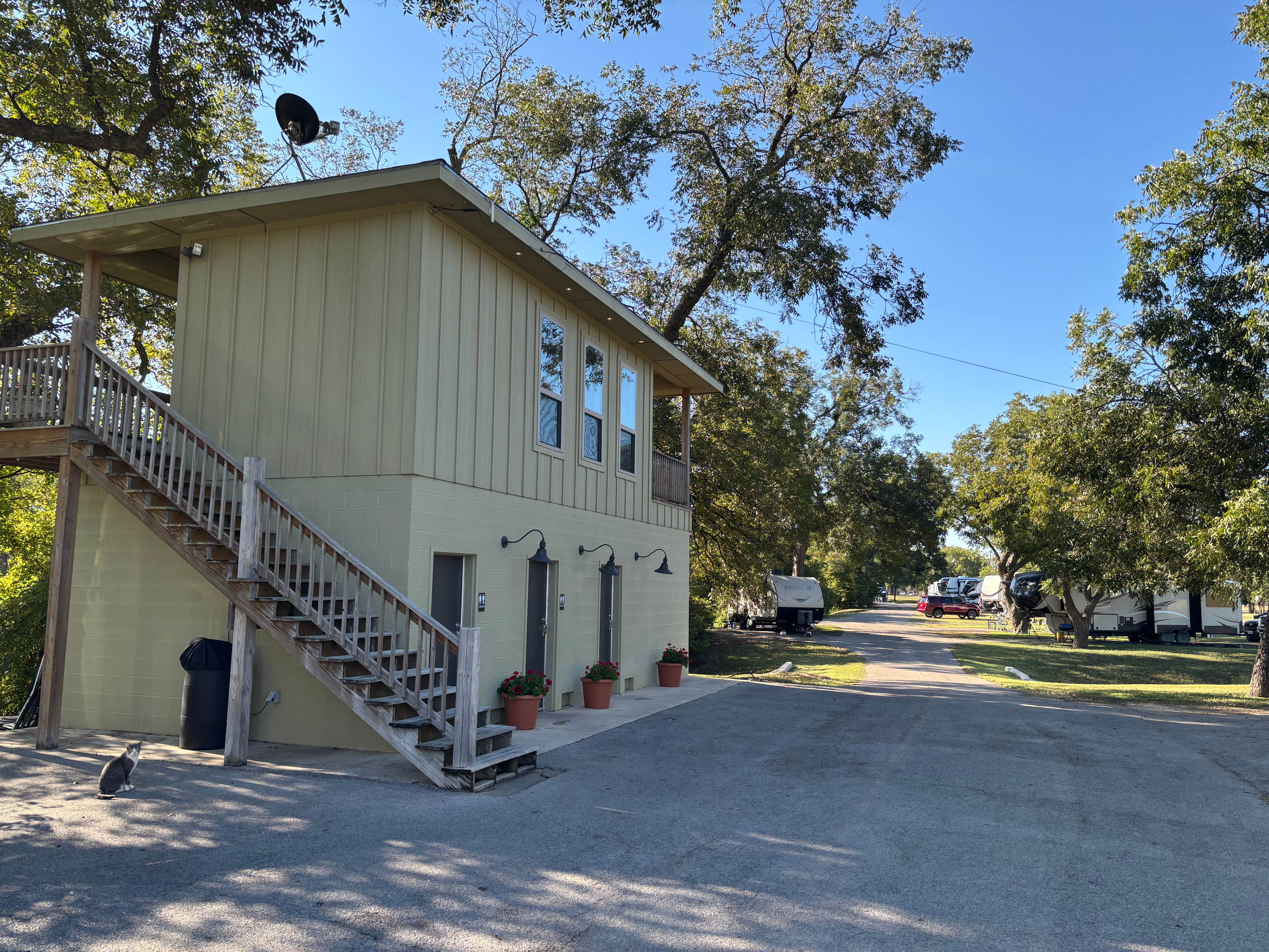 Jim M.'s photo of camping with pets at Riverside Park near San Saba, TX