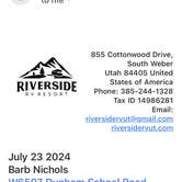 Review photo of Riverside RV Resort by Barb N., July 24, 2024