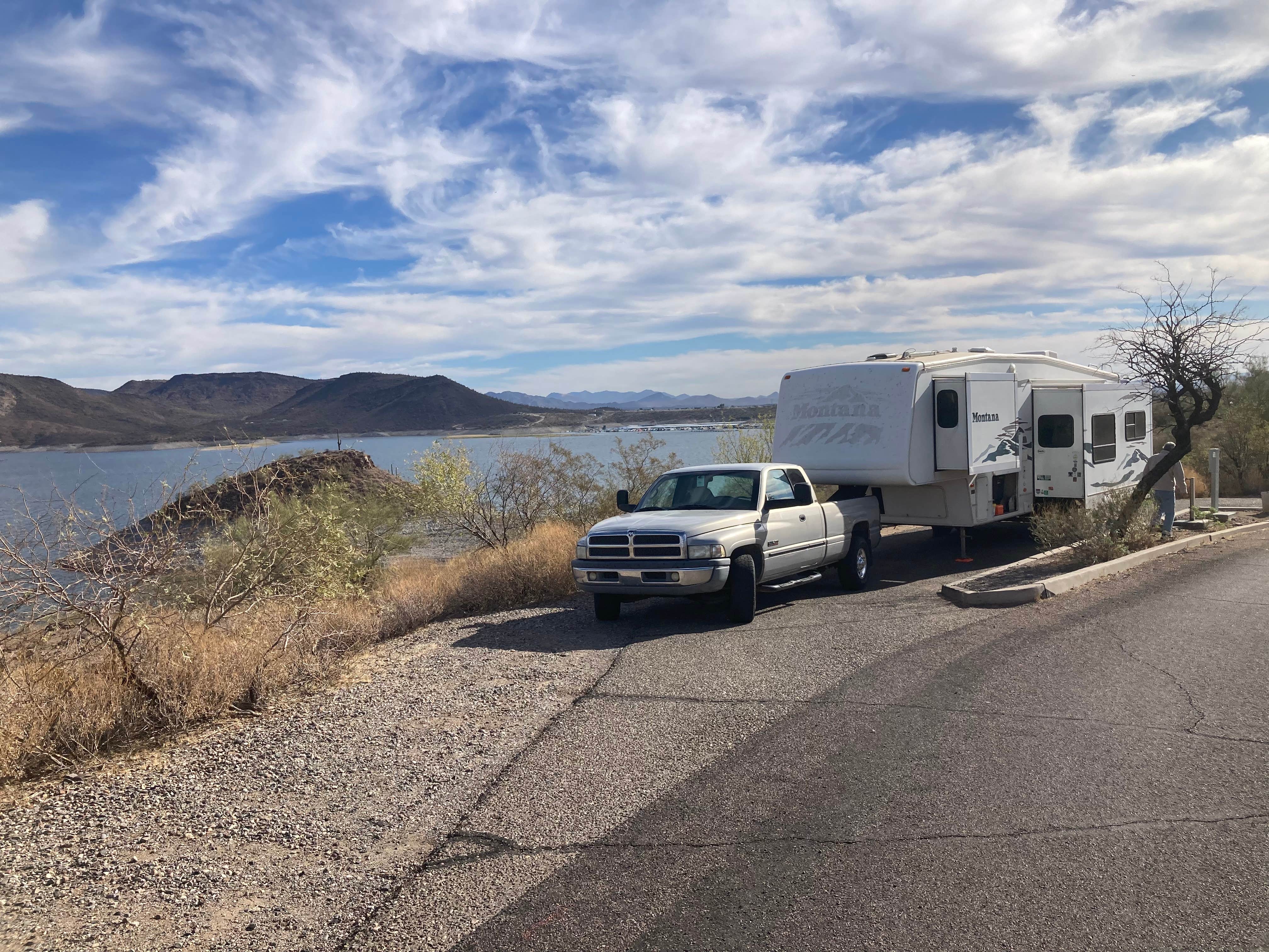 Lisa M.'s photo of rv camping at Roadrunner Campground - Lake Pleasant near Black Canyon City, AZ