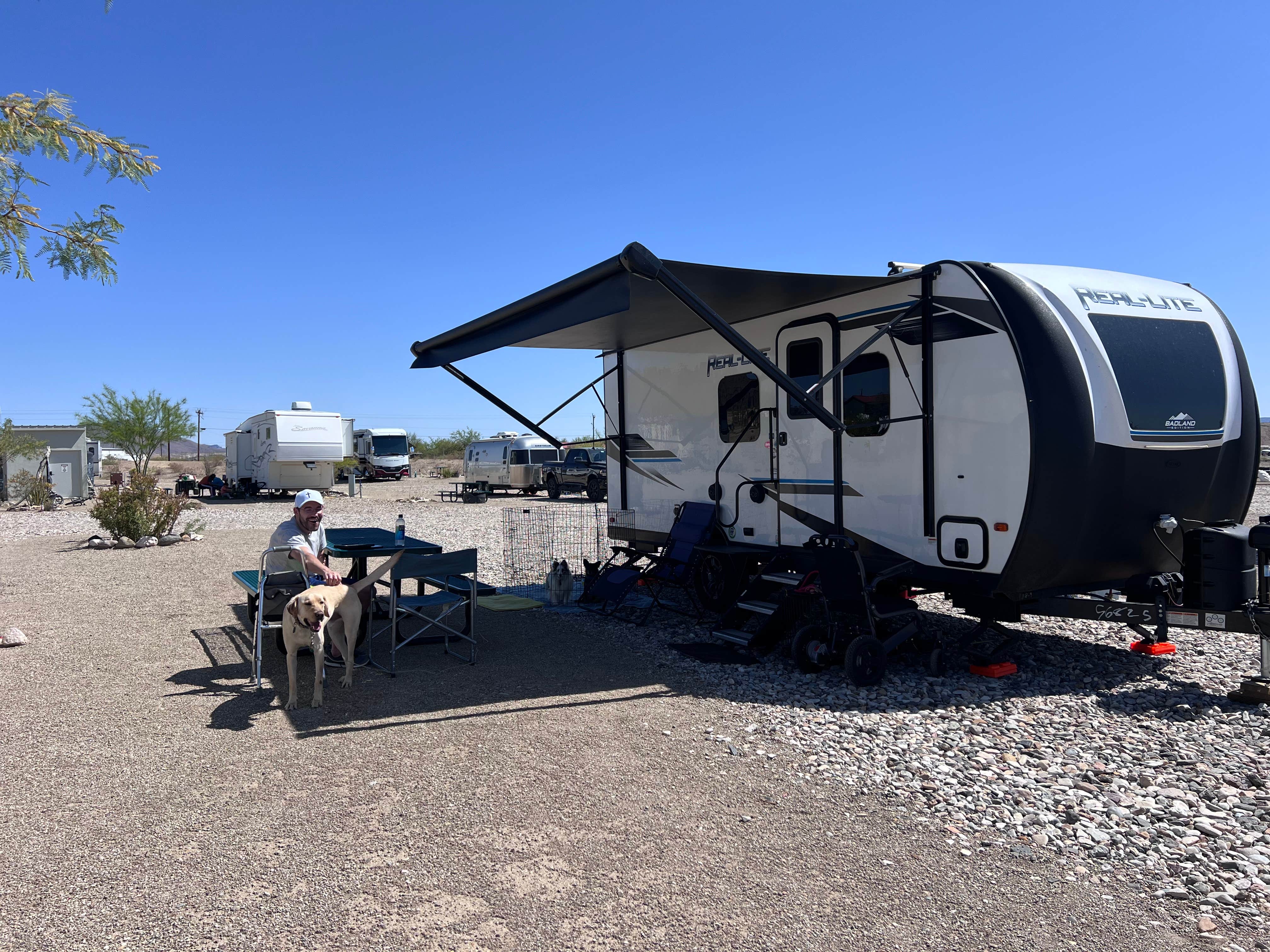 Maggie  C.'s photo of camping with pets at RoadRunner Travelers RV Park near Terlingua, TX