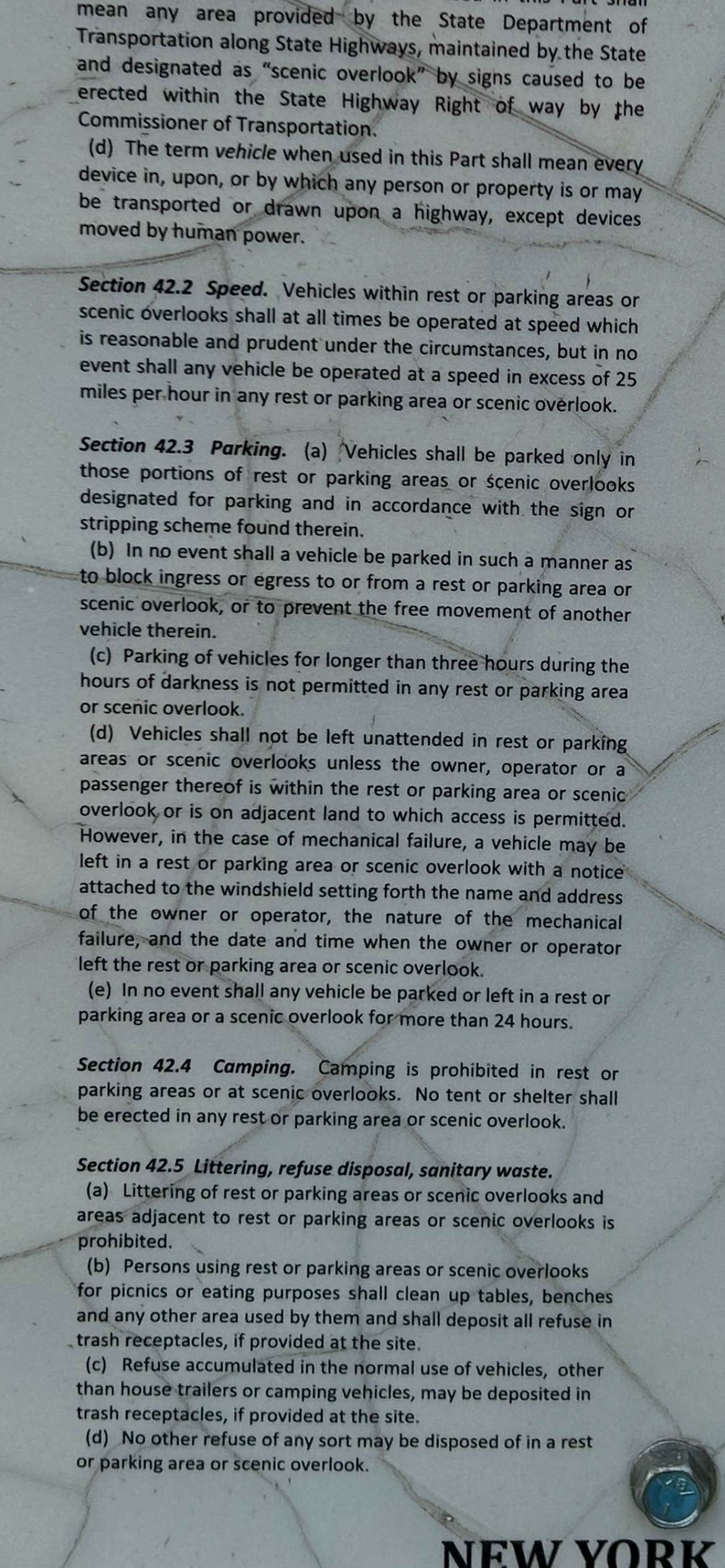 Camper-submitted photo at Roadside Parking on Route 20 near Syracuse, NY