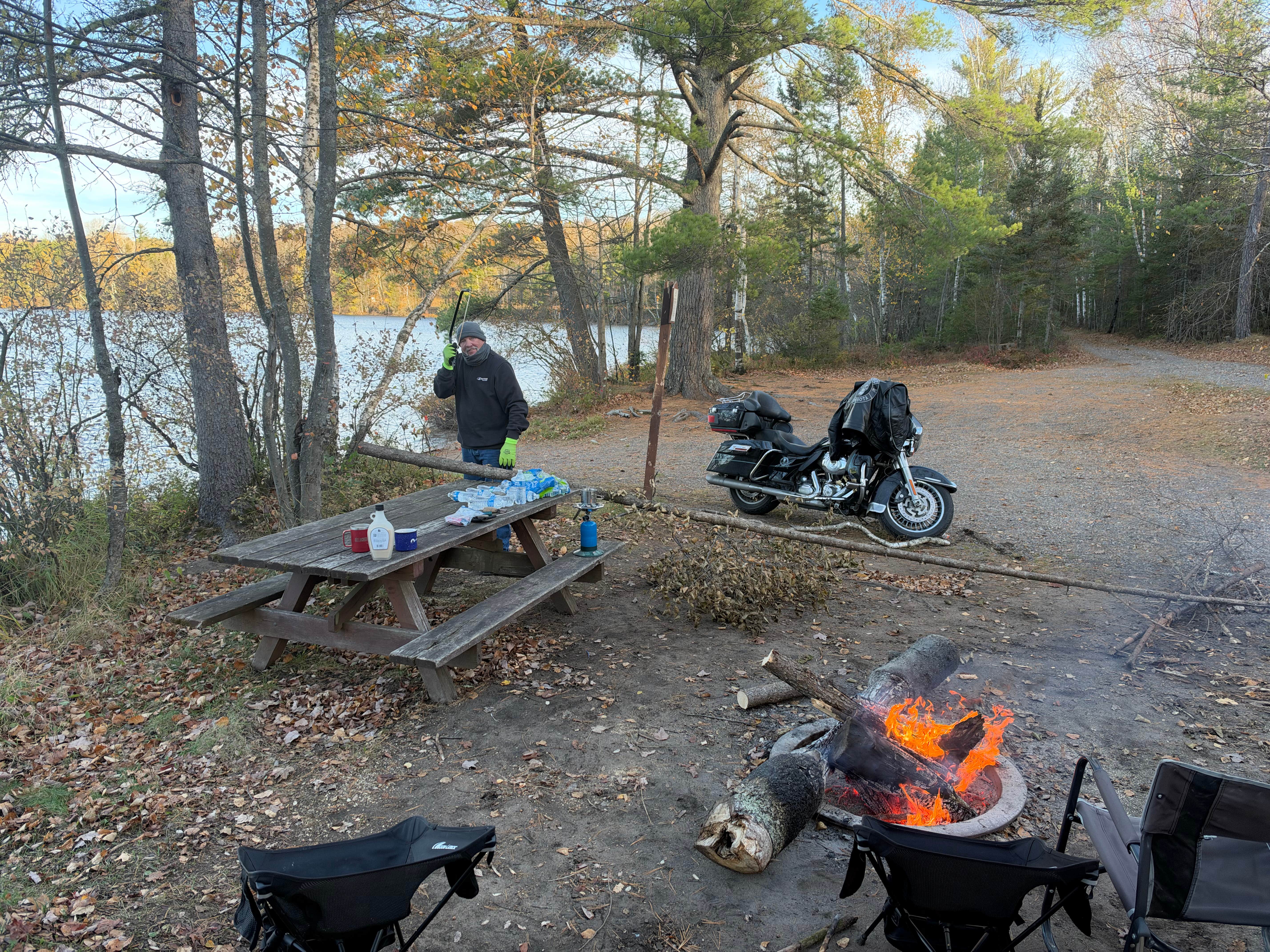 Camper-submitted photo at Robinson Lake Dispersed Campsite near Boulder Junction, WI