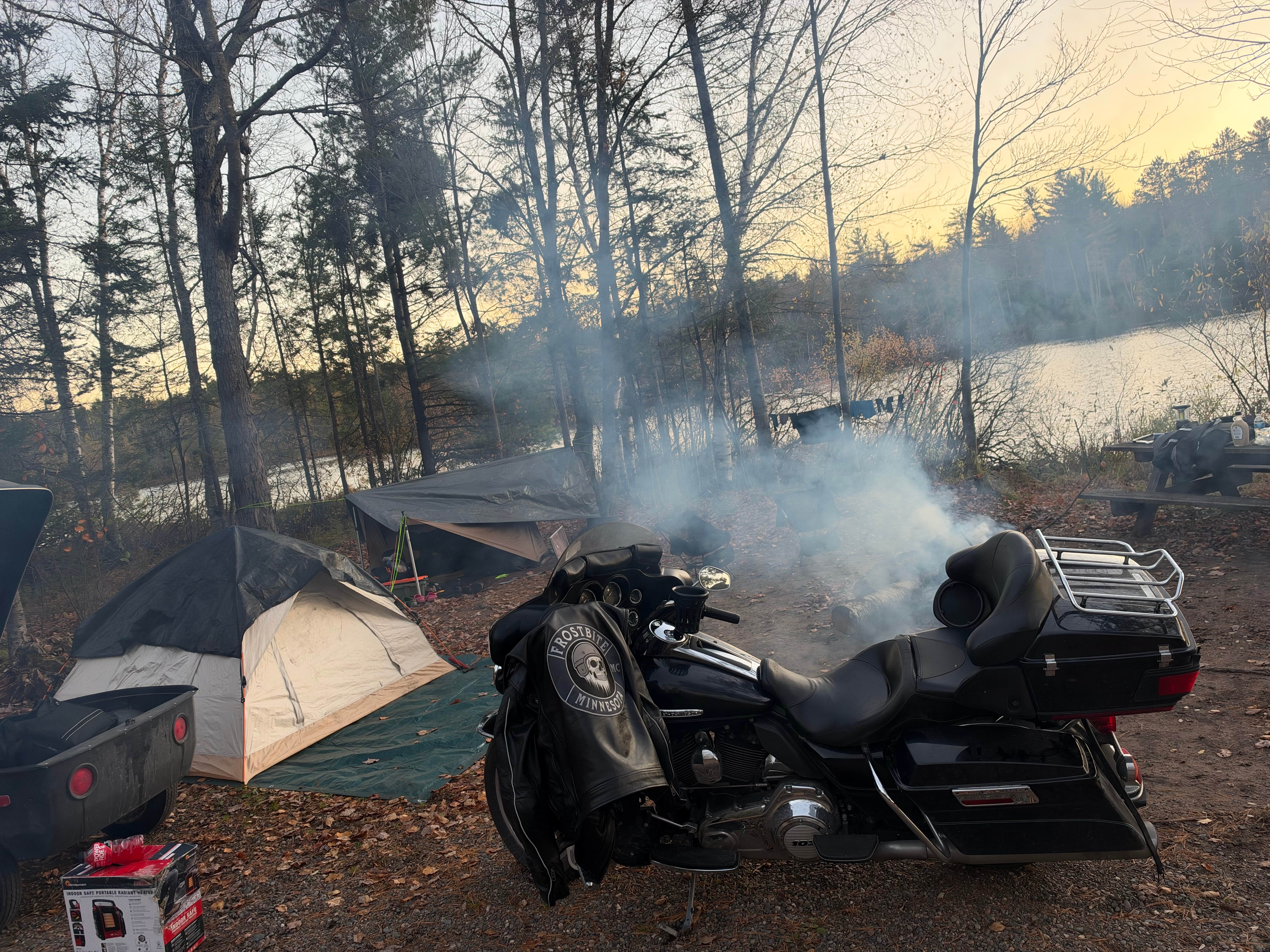 Camper-submitted photo at Robinson Lake Dispersed Campsite near Boulder Junction, WI
