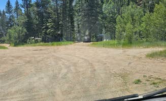 johny R.'s photo of tent camping at Roche Gulch near Delores River near Ouray, CO