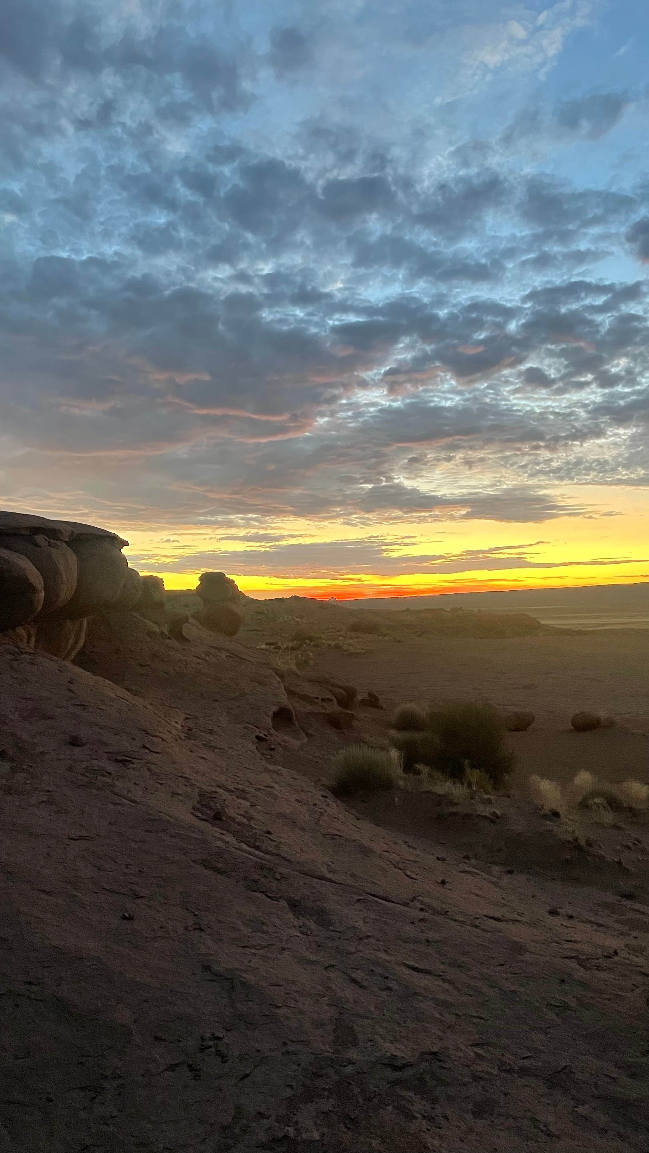 Megan's photo of a dispersed camping area at Rock Reservoir near Ferron, UT