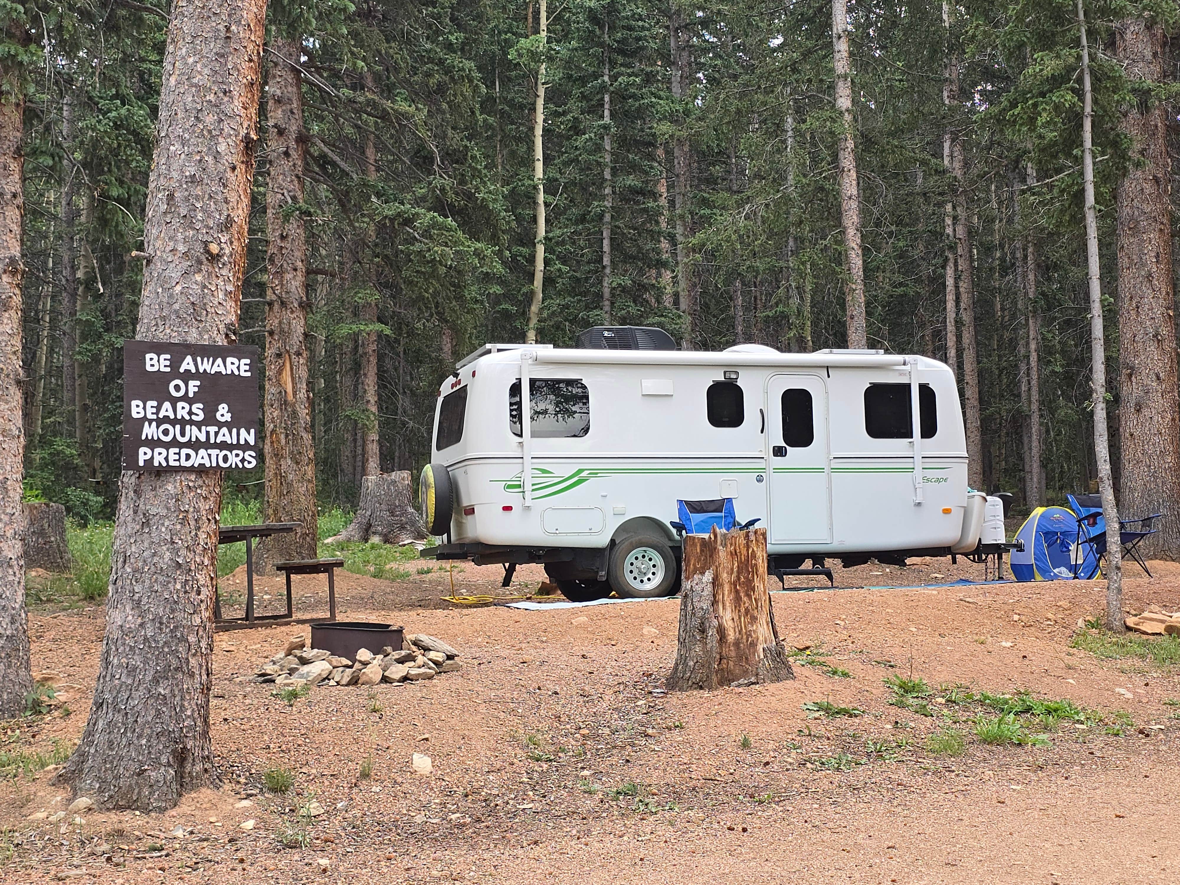 Ruth W.'s photo of rv camping at Rocking M Ranch Campground (RV Park) near Woodland Park, CO