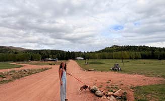 Lauren R.'s photo of camping with pets at Rocking M Ranch Campground (RV Park) near Cripple Creek, CO