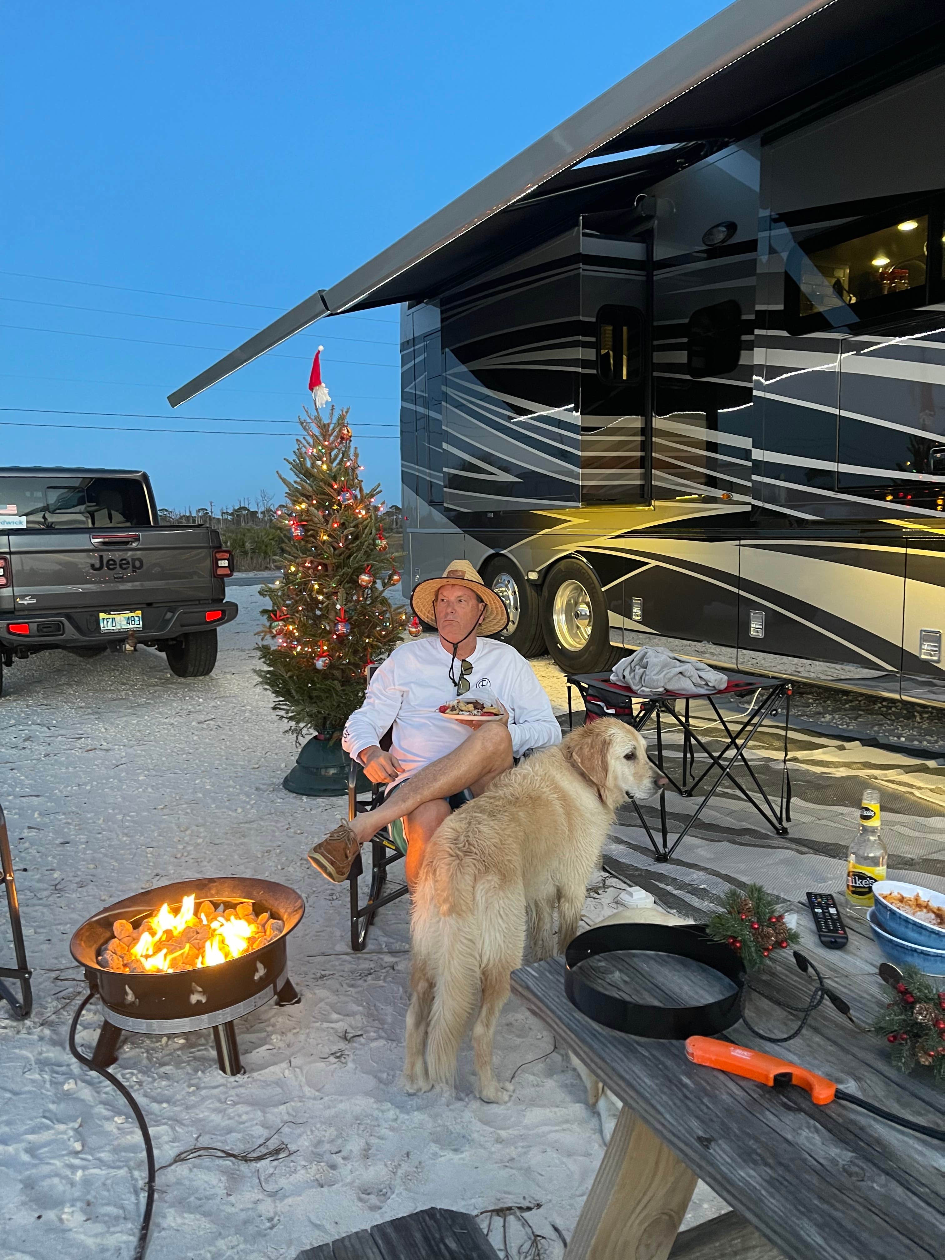 Kathy G.'s photo of camping with pets at RV by the Sea near Apalachicola, FL