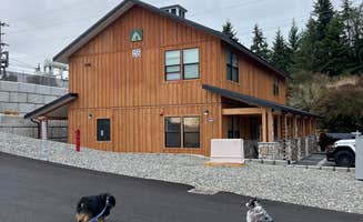 andrew's photo of camping with pets at RV@Olympic near Port Angeles, WA