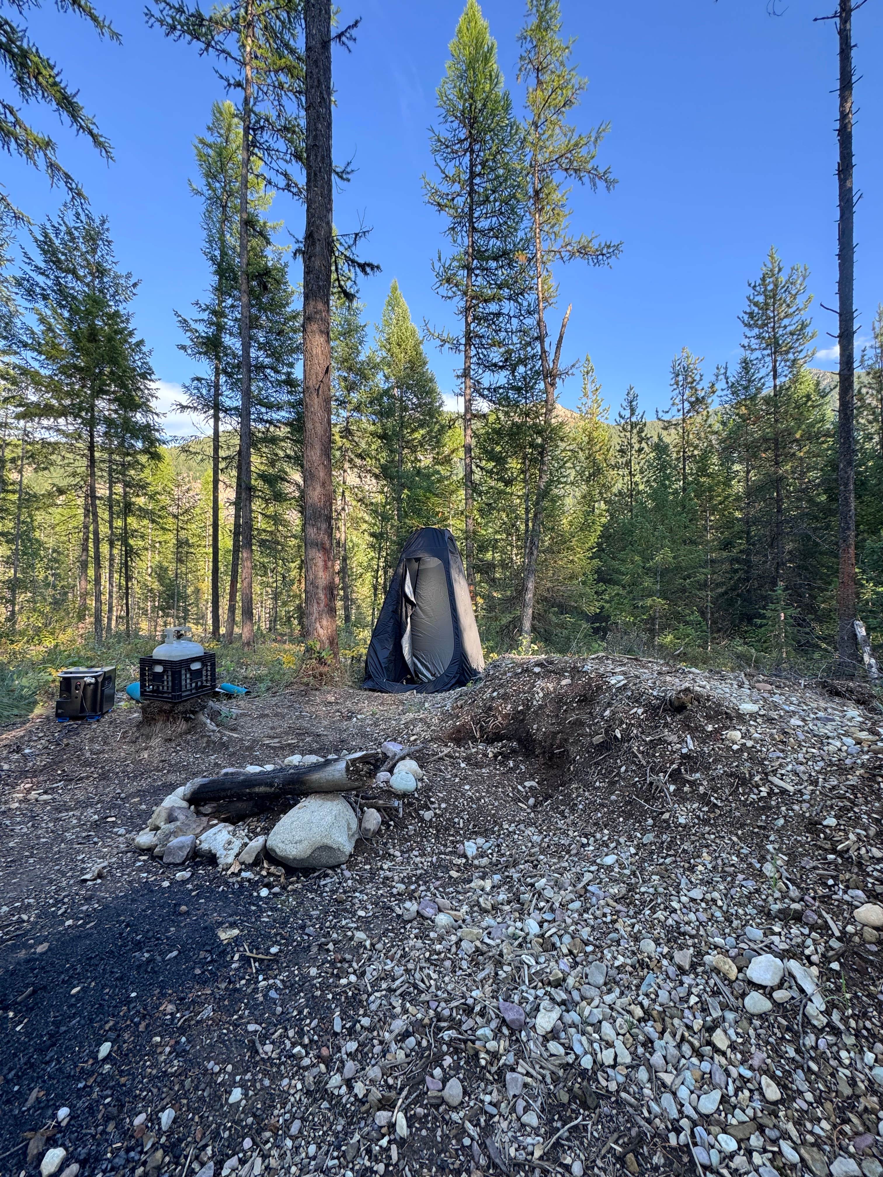 John H.'s photo of a dispersed camping area at Ryan Road Dispered #2 near Columbia Falls, MT