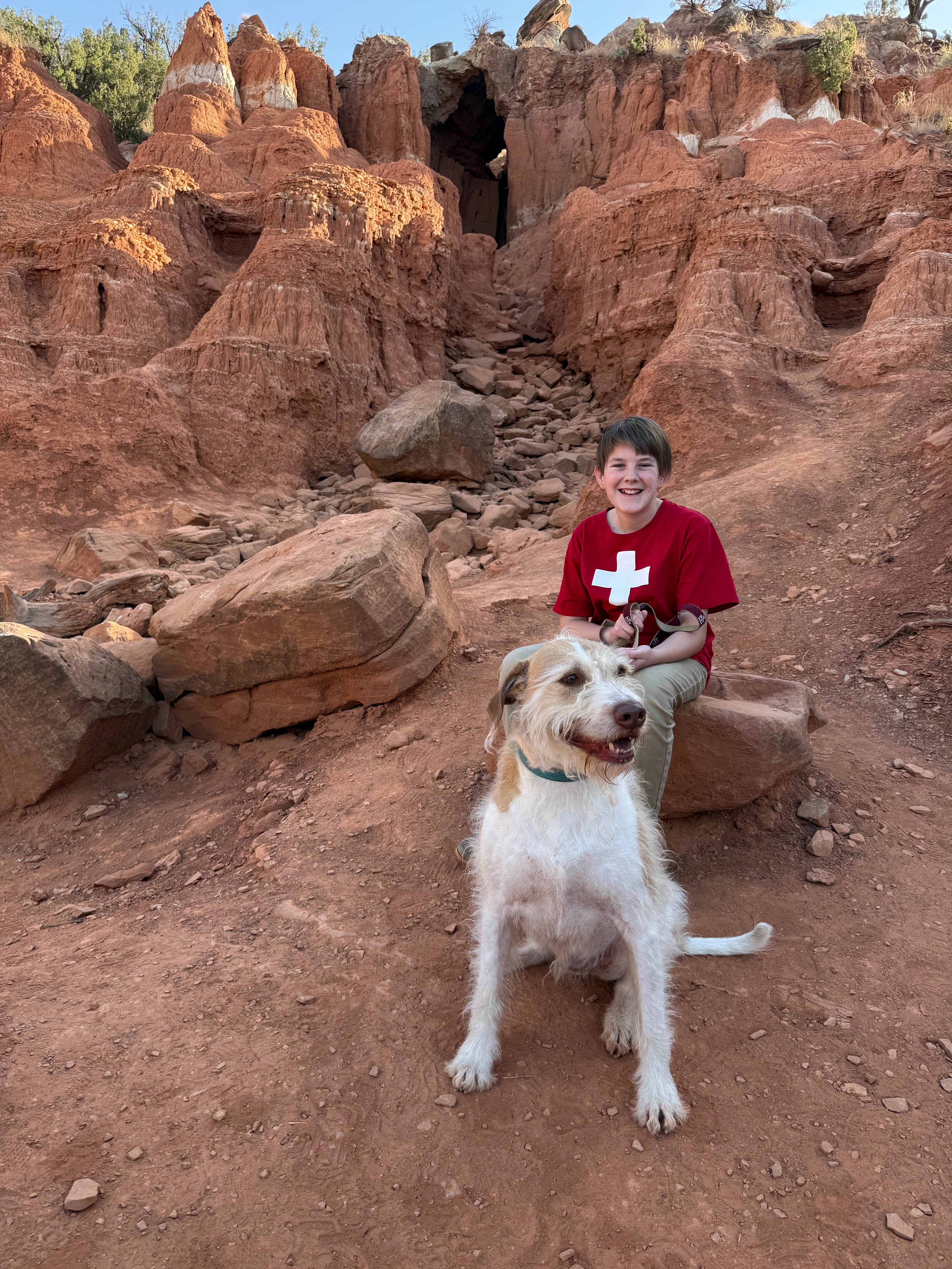 Neil T.'s photo of camping with pets at Sagebrush Campground — Palo Duro Canyon State Park near McClellan Creek National Grassland