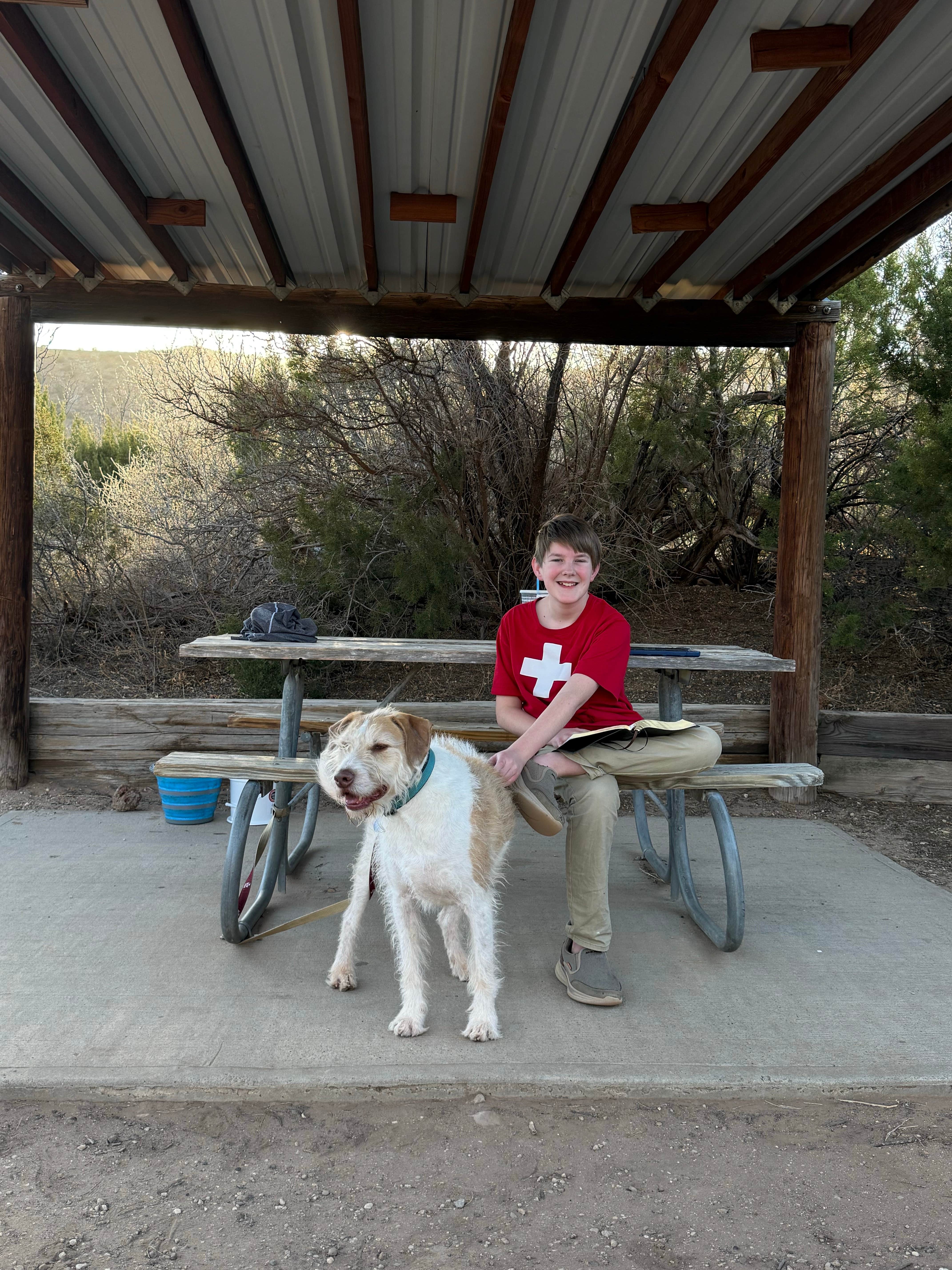 Neil T.'s photo of camping with pets at Sagebrush Campground — Palo Duro Canyon State Park near Amarillo, TX