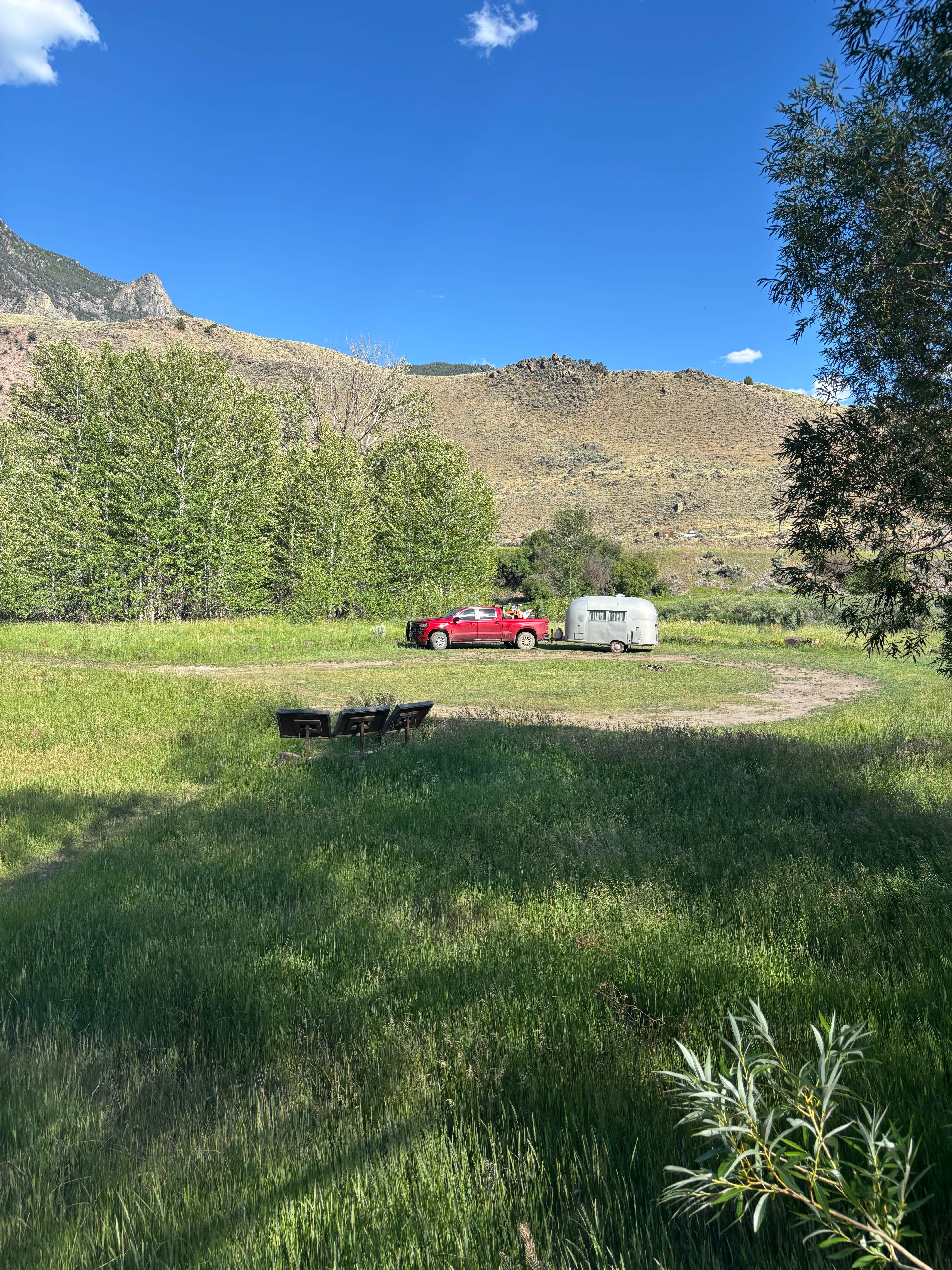 Camper-submitted photo at Salmon Creek Camp on Loening Road near Shoup, ID