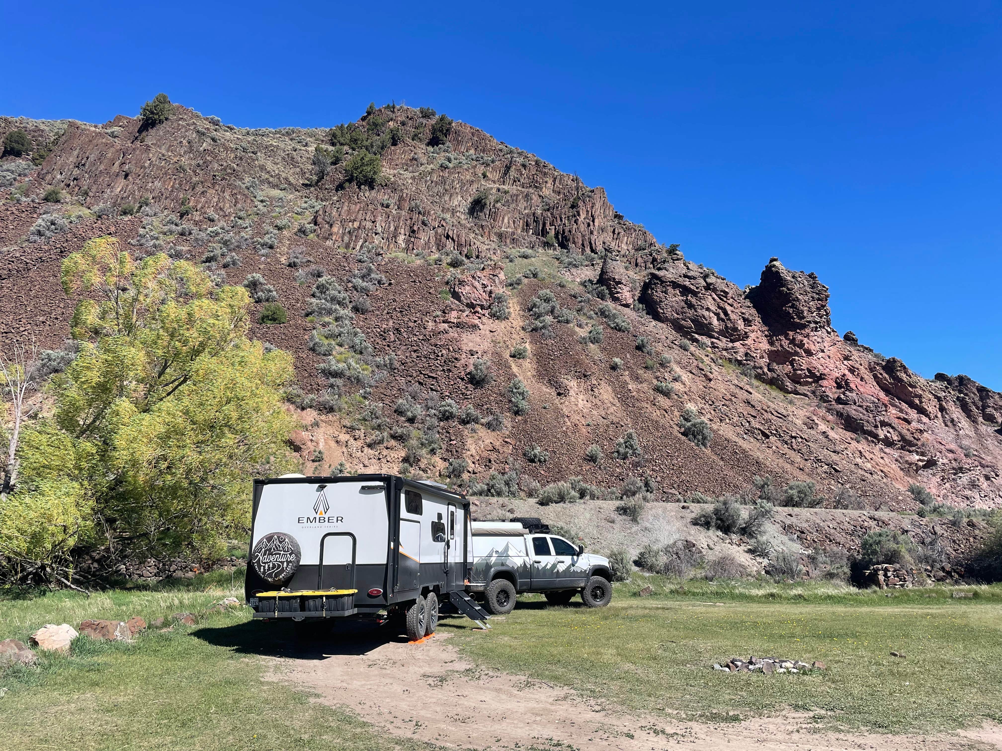 Camper-submitted photo at Salmon Creek Camp on Loening Road near Shoup, ID
