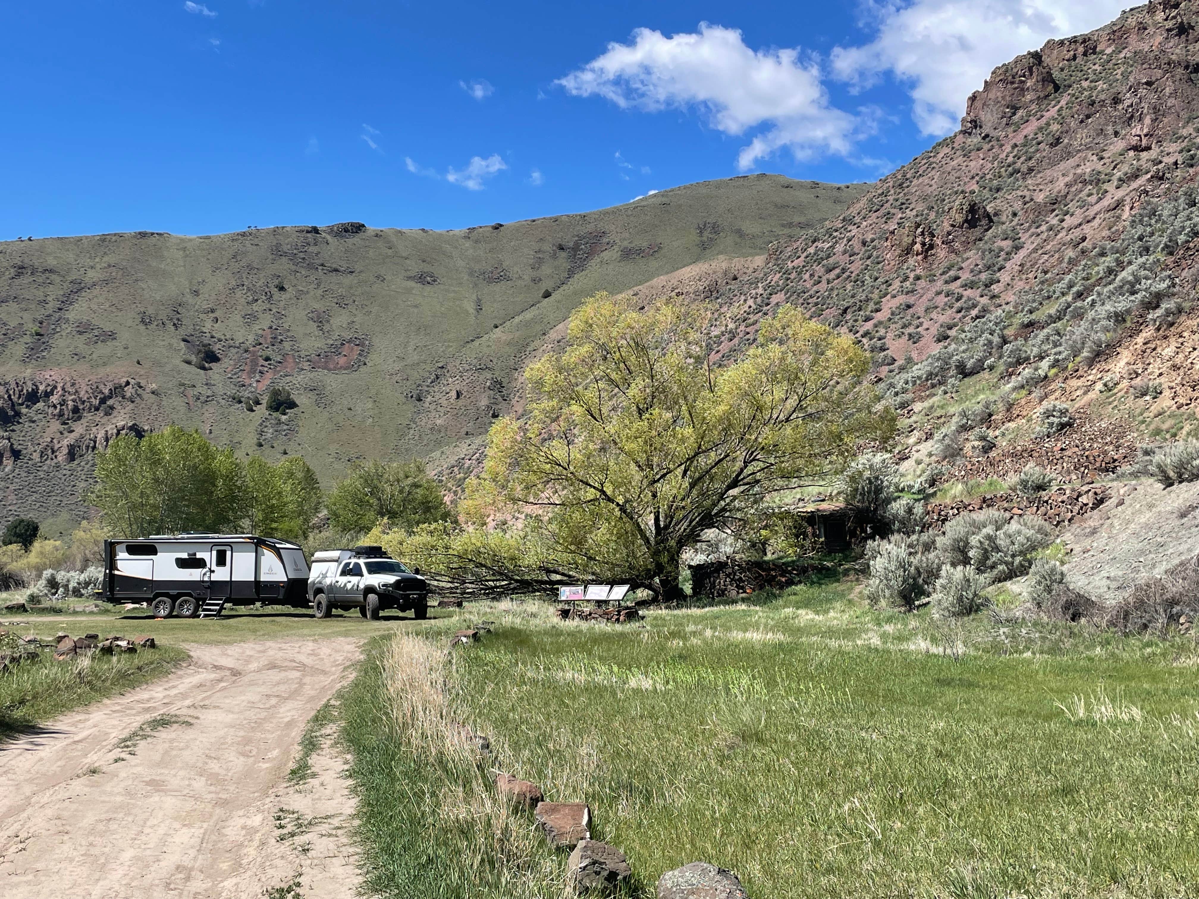 Camper-submitted photo at Salmon Creek Camp on Loening Road near Shoup, ID