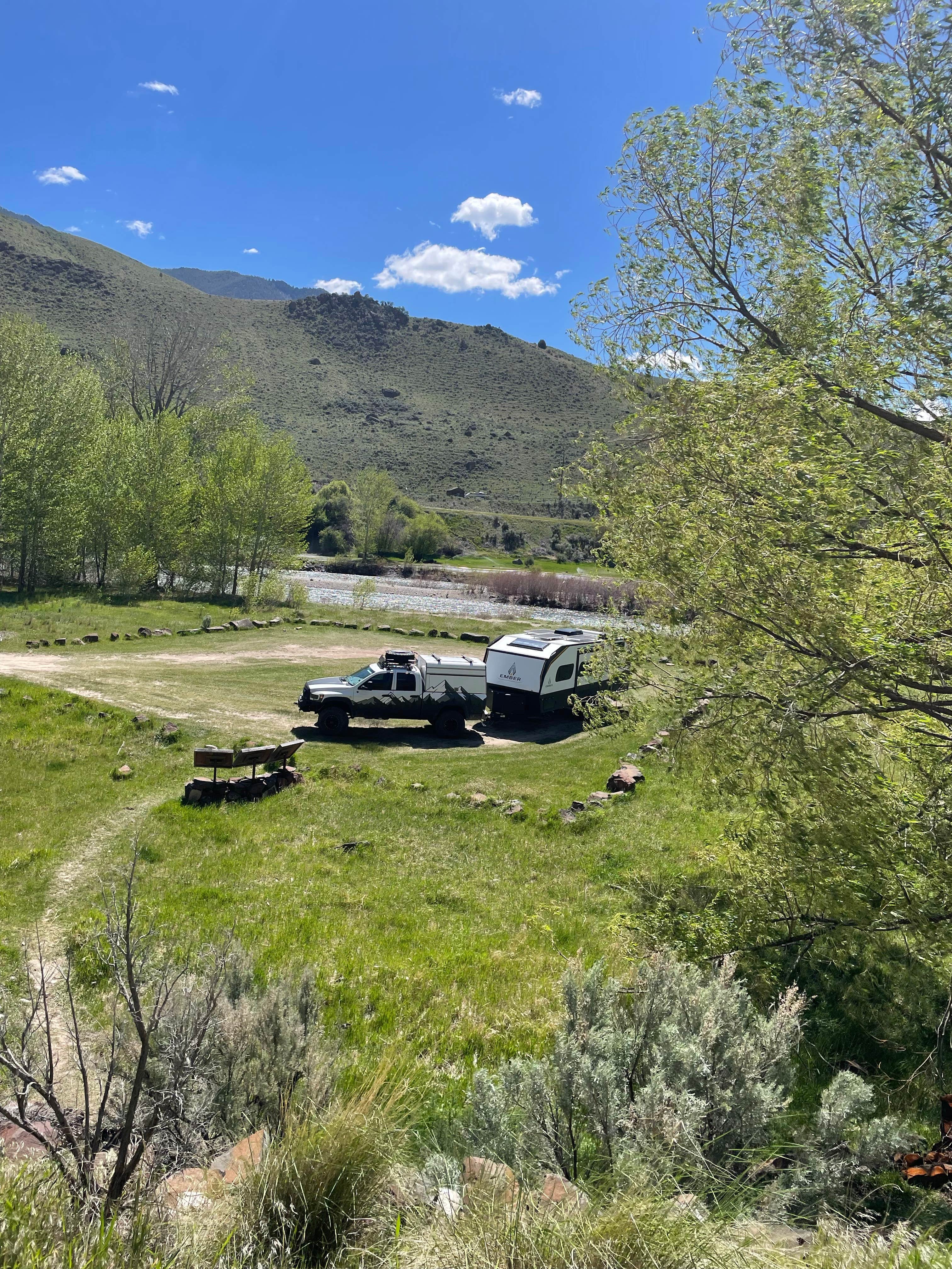 Camper-submitted photo at Salmon Creek Camp on Loening Road near Shoup, ID