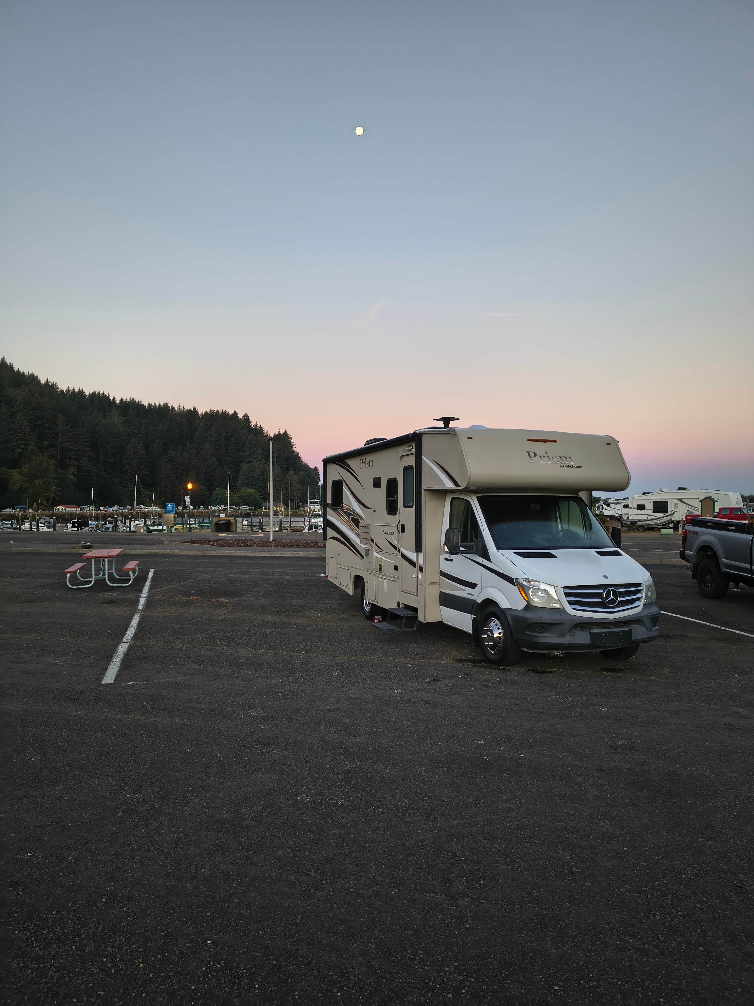 Carrie G.'s photo of rv camping at Salmon Harbor Marina near Coos Bay, OR