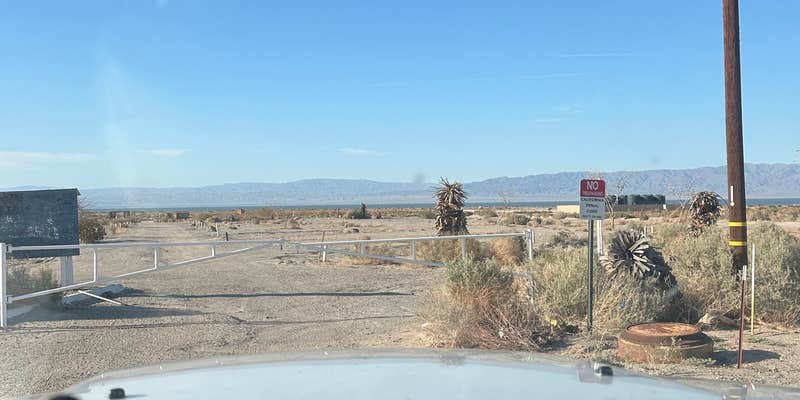 Camper submitted image from Salton Sea Palm Beach Dispersed Campground - PERMANENTLY CLOSED