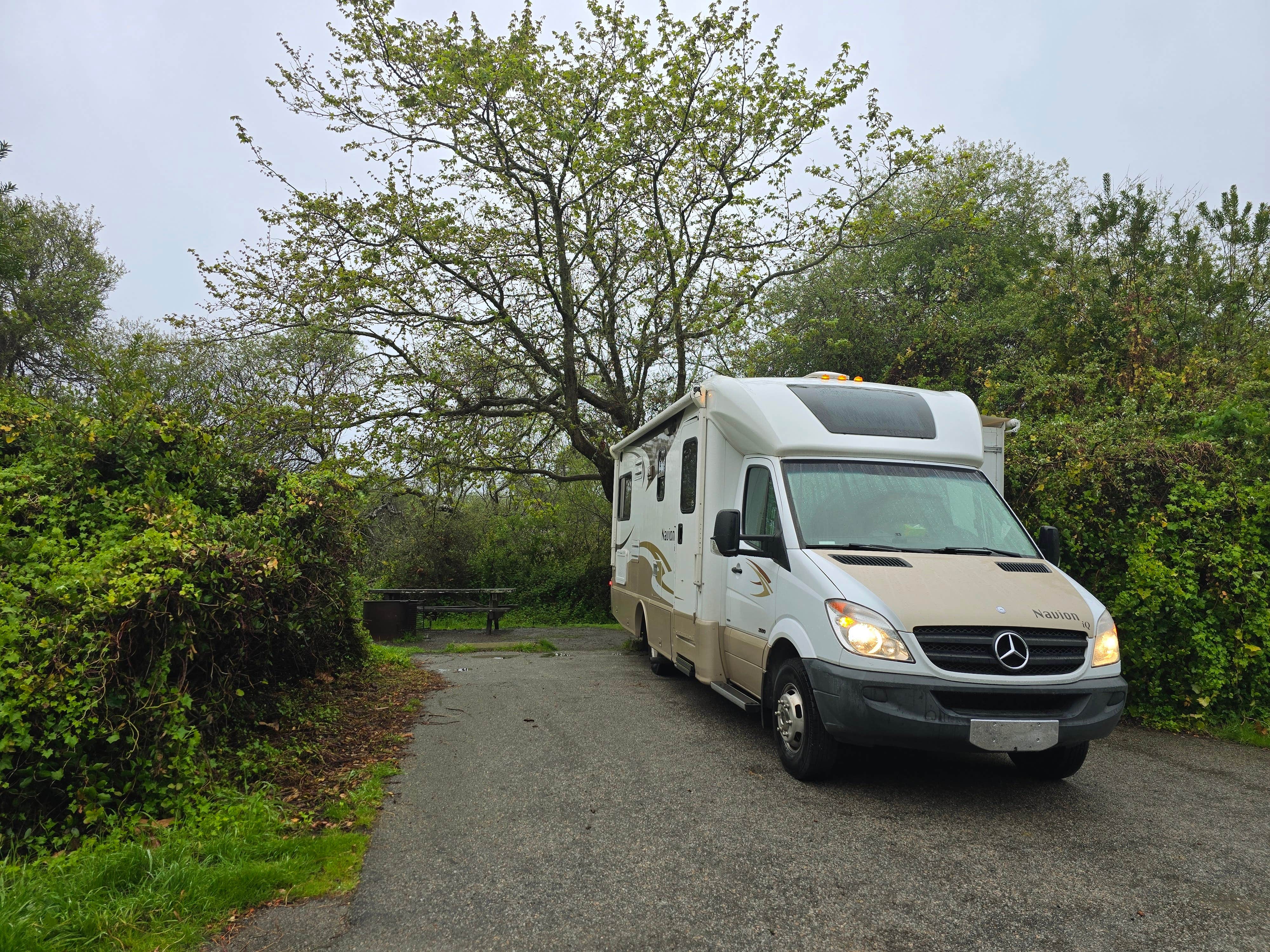 Kelly H.'s photo of rv camping at San Simeon Creek Campground — Hearst San Simeon State Park near Fort Hunter Liggett, CA