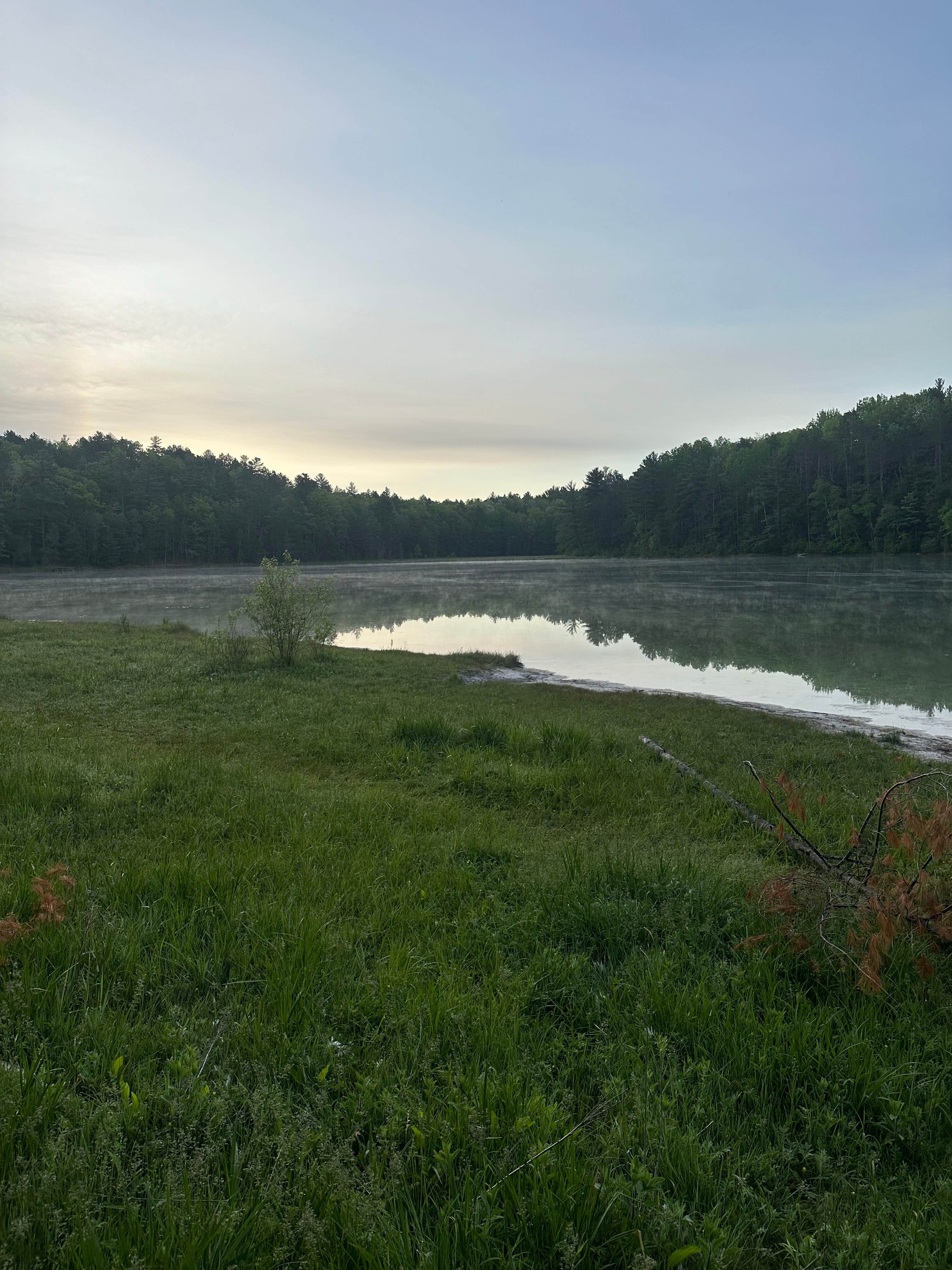 deven S.'s photo of a dispersed camping area at Sand Lakes Quiet Area Backcountry Campsites near Arcadia, MI