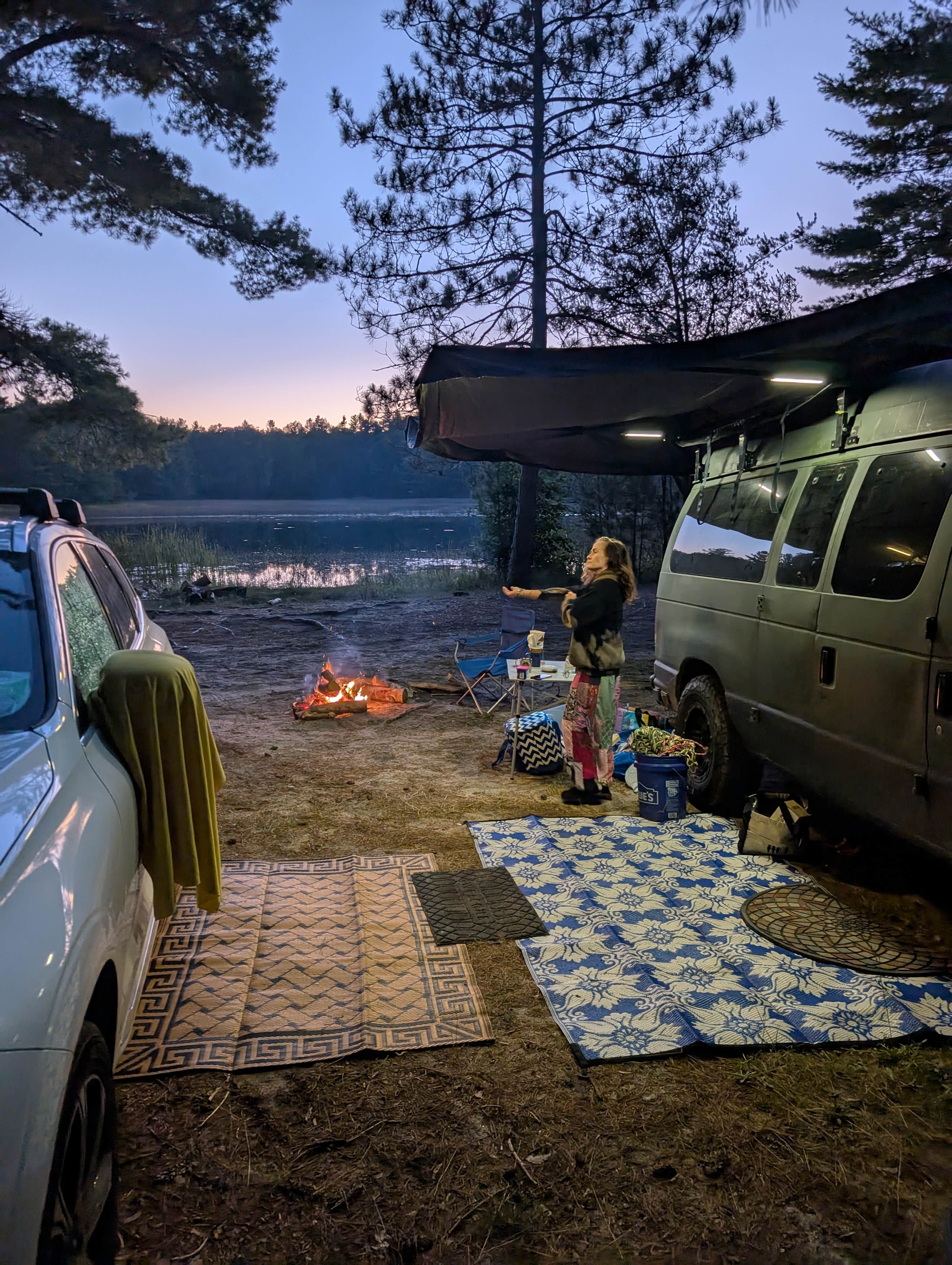 Camper-submitted photo at Sand Lakes Quiet Area Backcountry Campsites near Kingsley, MI