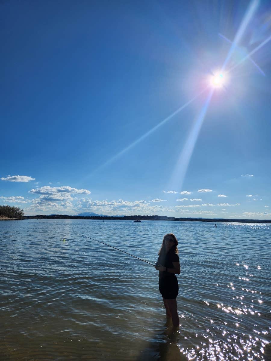 Camper-submitted photo at Sandy Beach Dune and Willow — Glendo State Park near Lingle, WY