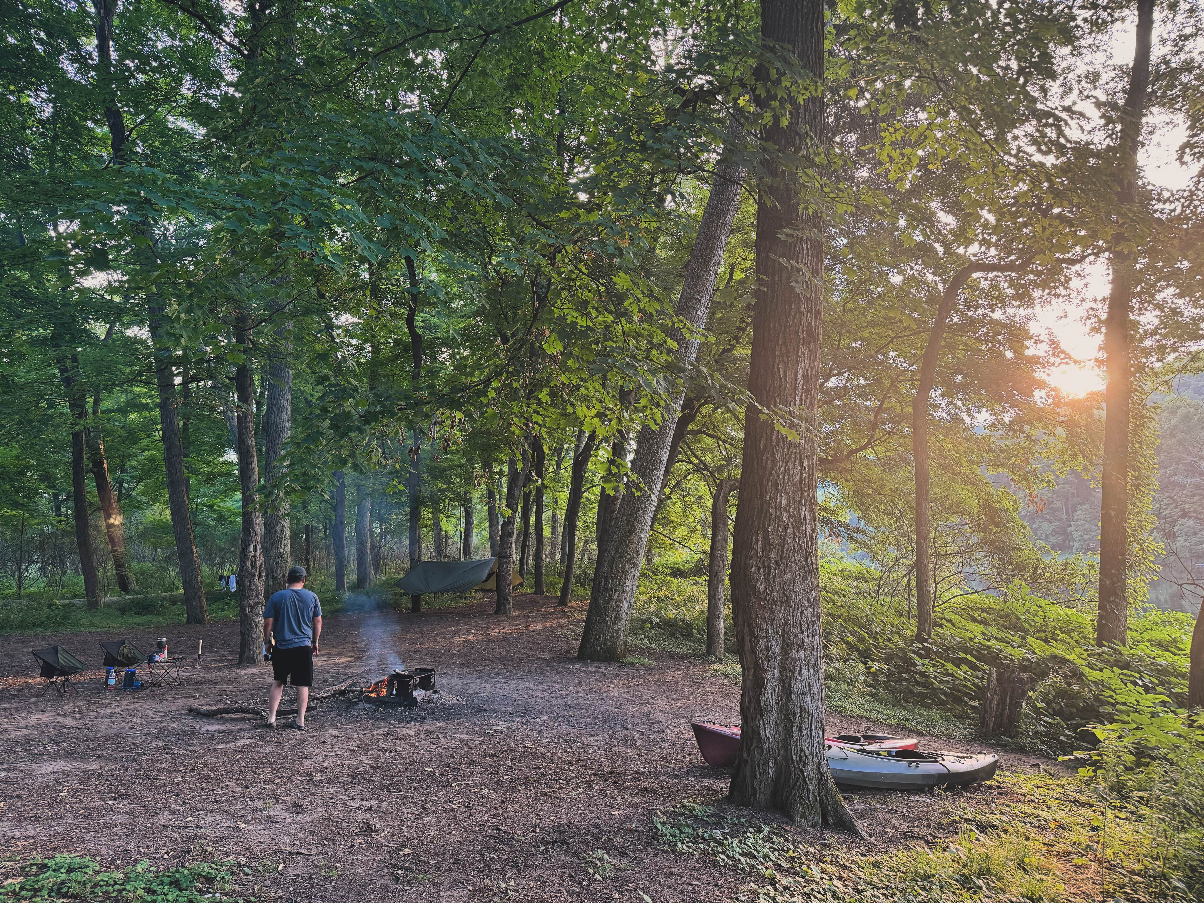 Camper-submitted photo at Sandyston Boat In Campsites — Delaware Water Gap National Recreation Area near Wallpack Center, NJ