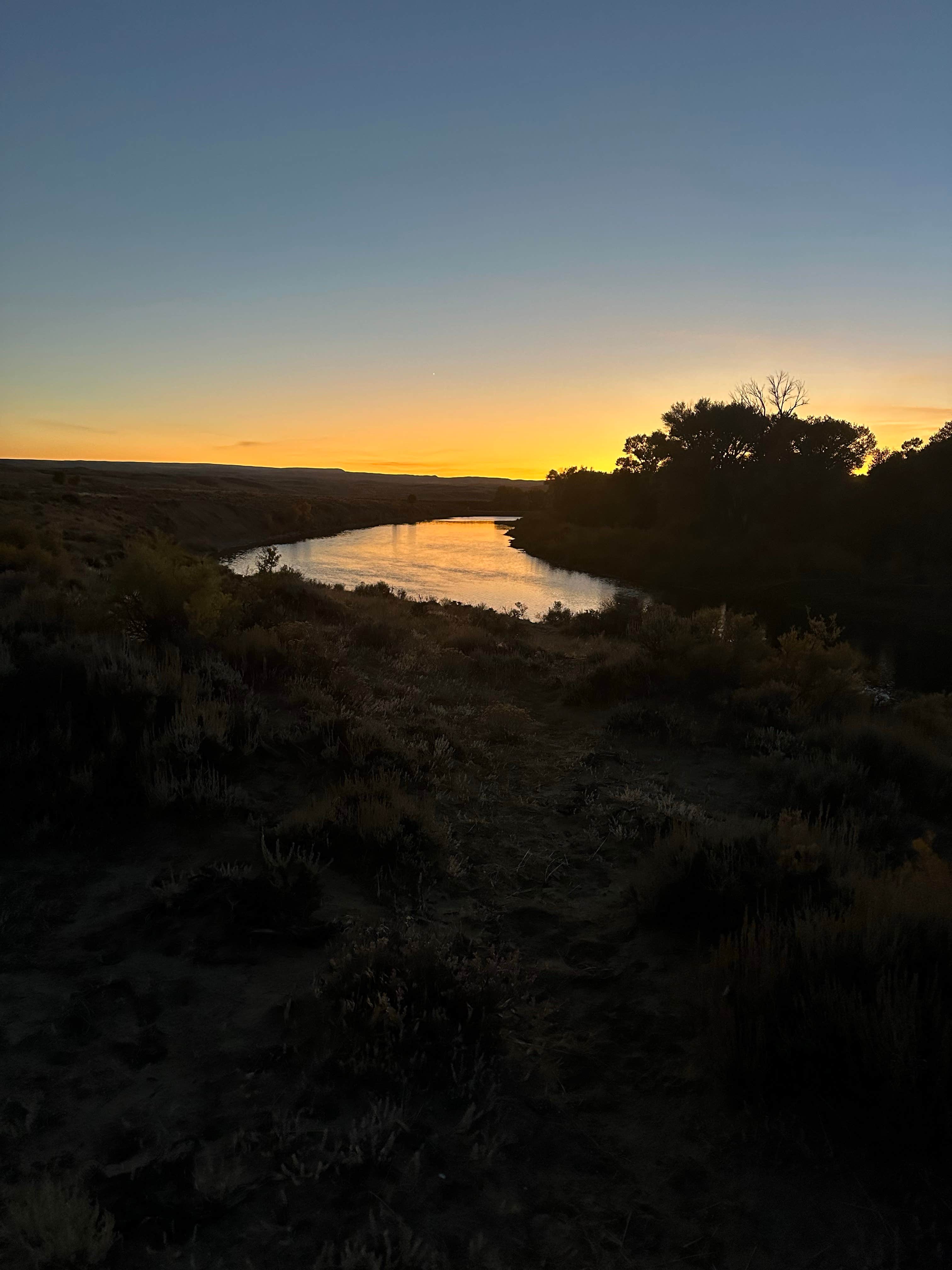 Bruce D.'s photo of a dispersed camping area at Sanger Public Access Area on North Platte River near Elk Mountain, WY