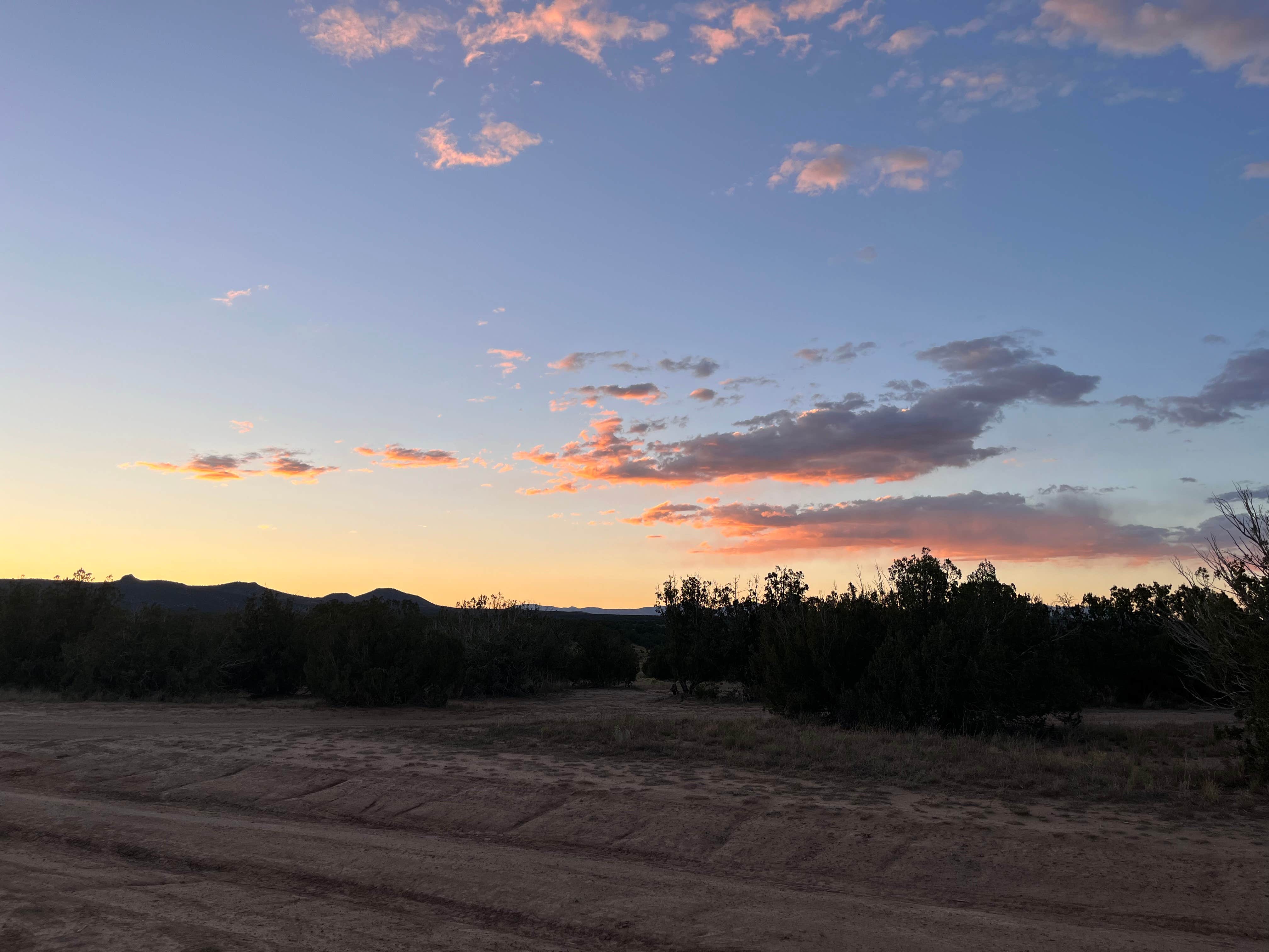 Jennifer H.'s photo of a dispersed camping area at Santa Fe BLM Dispersed Campsite near Abiquiu Lake
