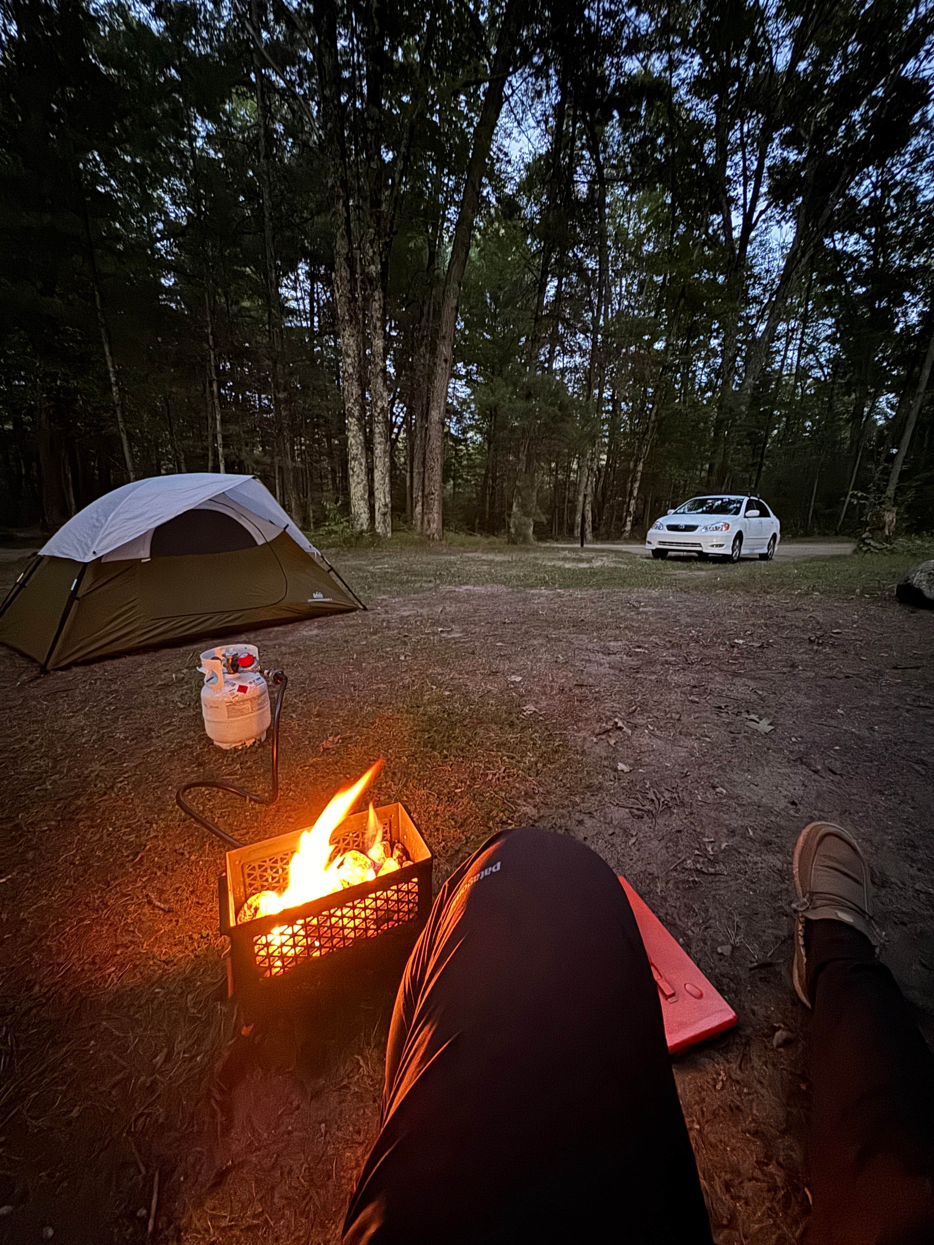 Camper-submitted photo at Sawkaw Lake near Ludington, MI