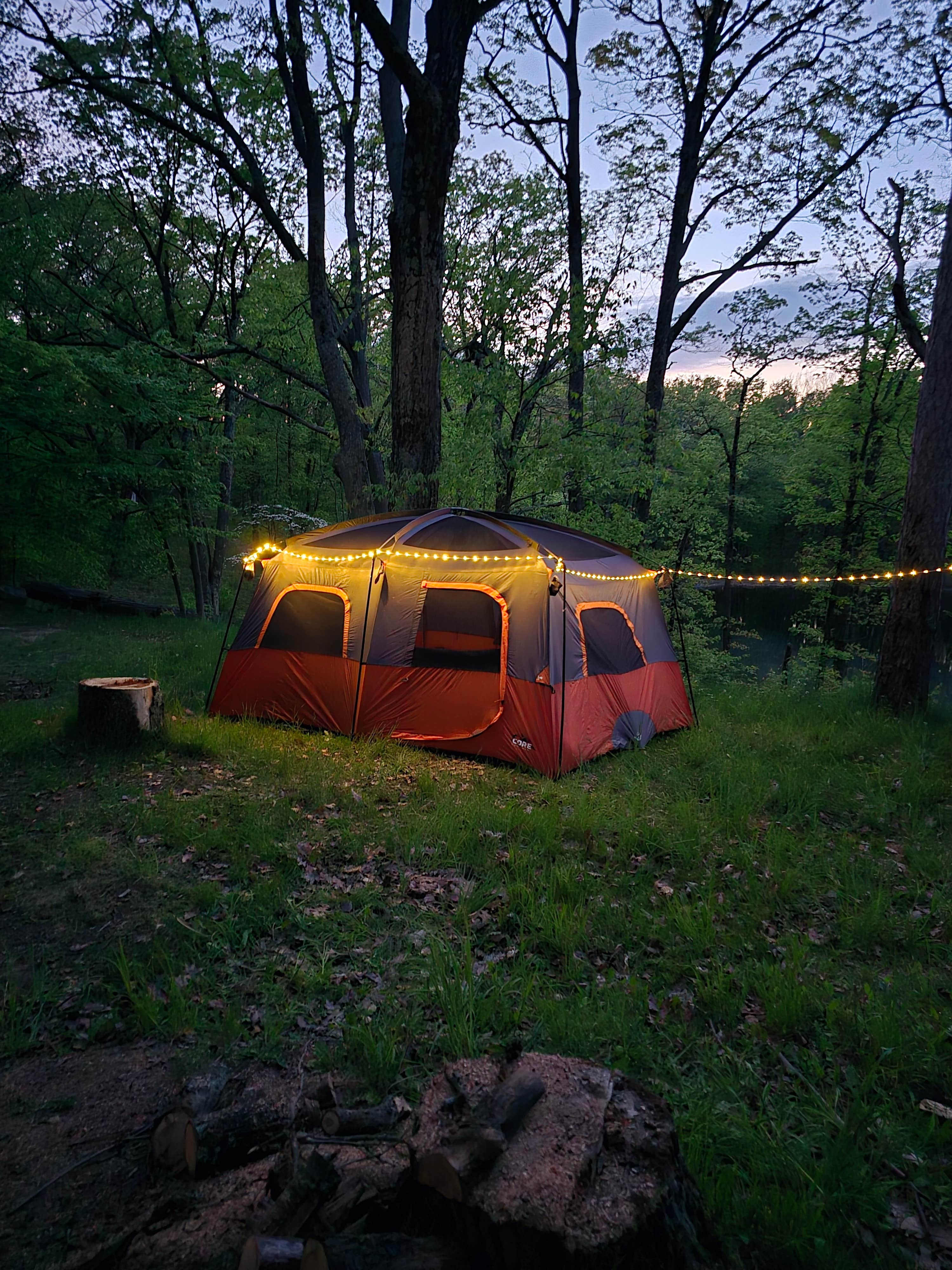 Camper-submitted photo at Sawkaw Lake near Ludington, MI