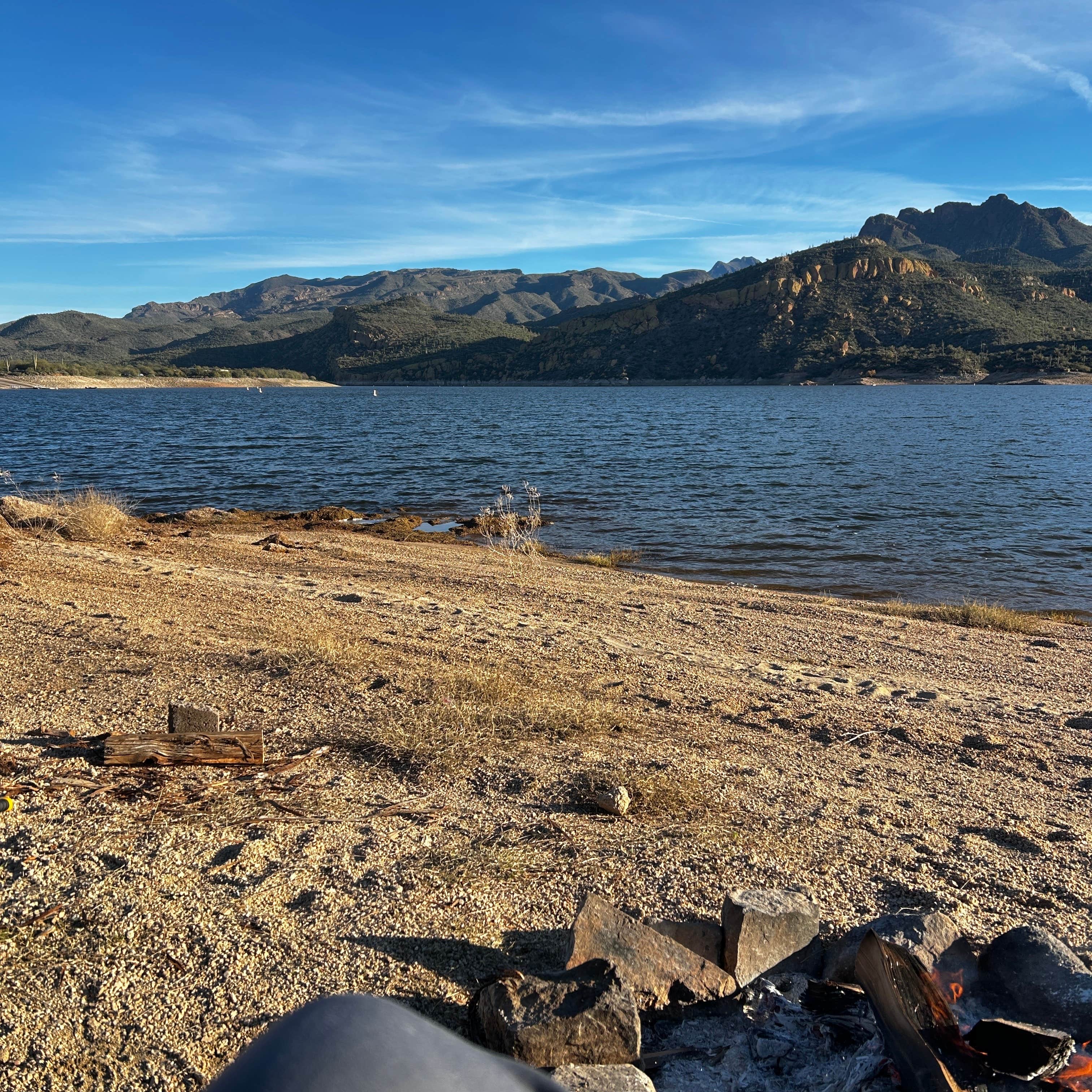 Stephanie's photo of a dispersed camping area at SB Cove Shoreline Area near Carefree, AZ