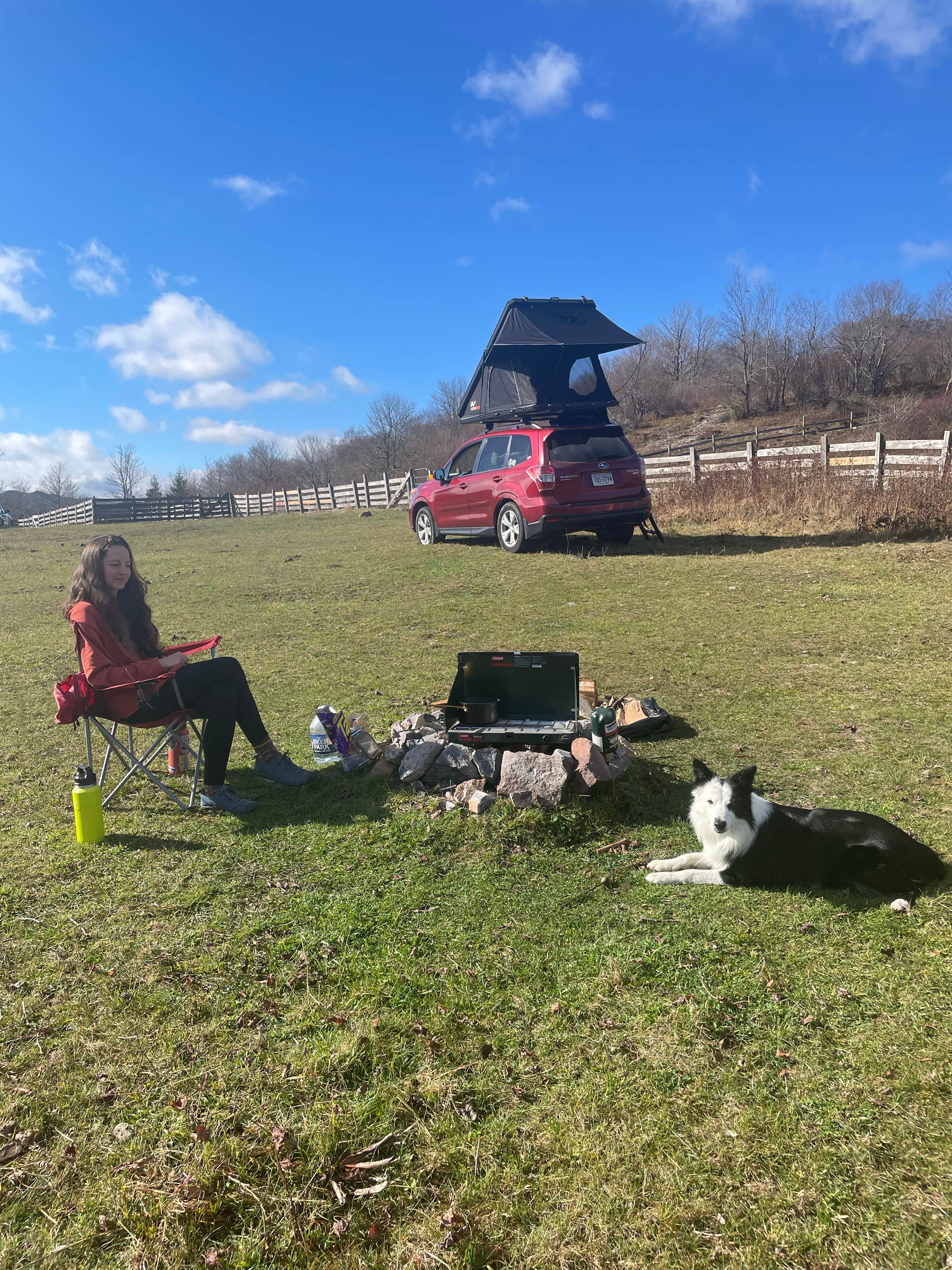 Mateo M.'s photo of a dispersed camping area at Scales Trailhead Basecamp near Hays, NC