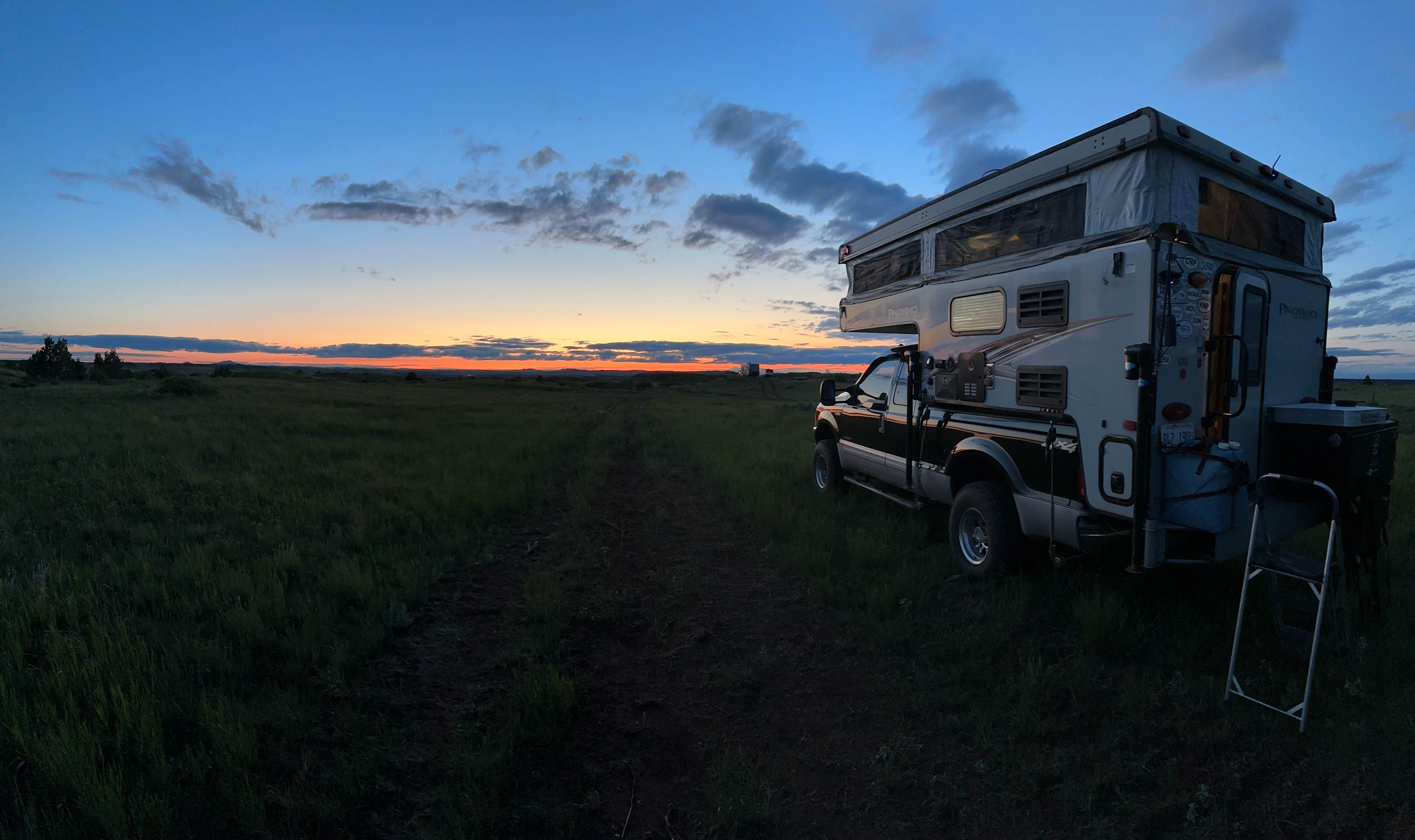 James K.'s photo of rv camping at Dispersed Site - Grassland Boondocking near Medora, ND