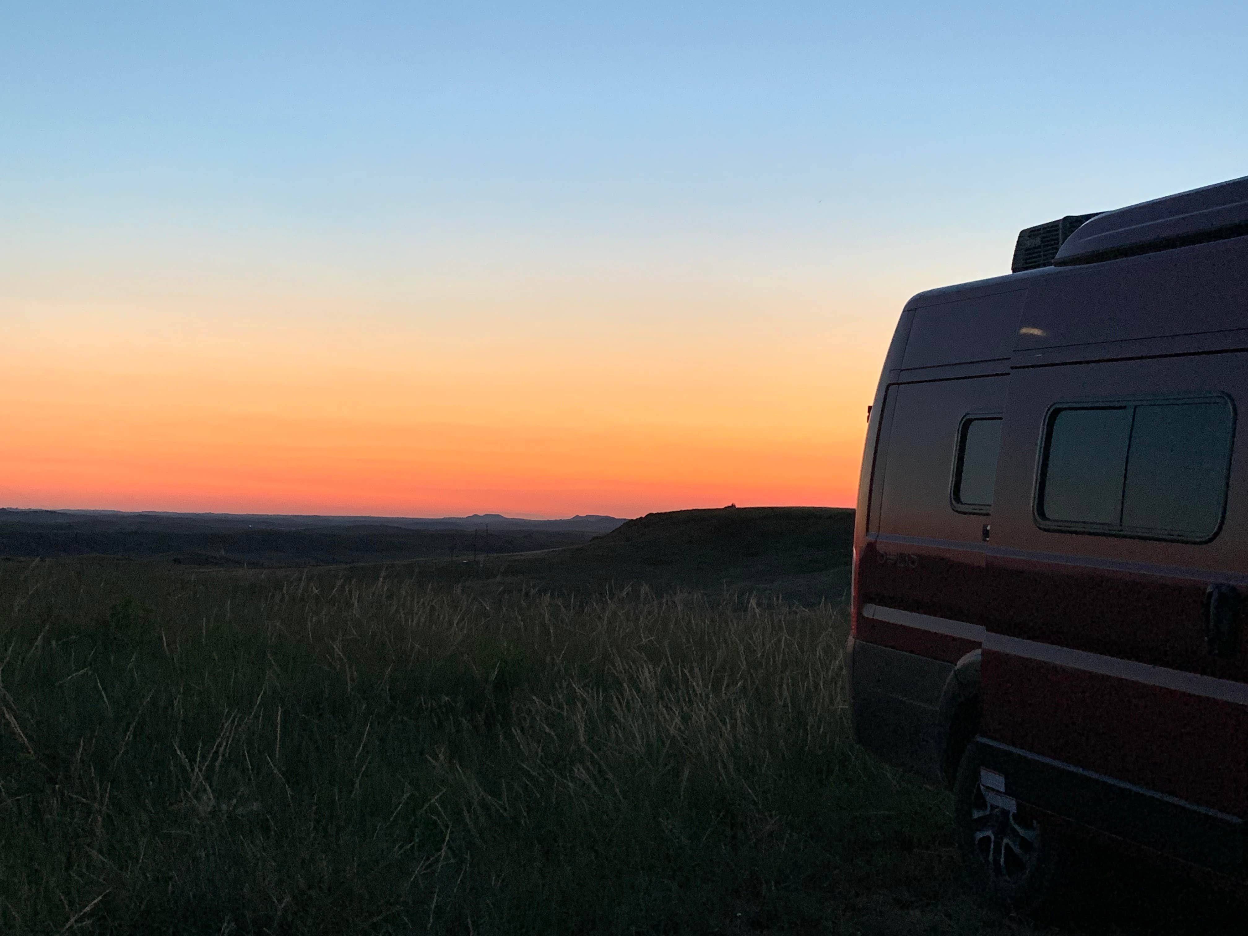 c G.'s photo of rv camping at Dispersed Site - Grassland Boondocking near Amidon, ND