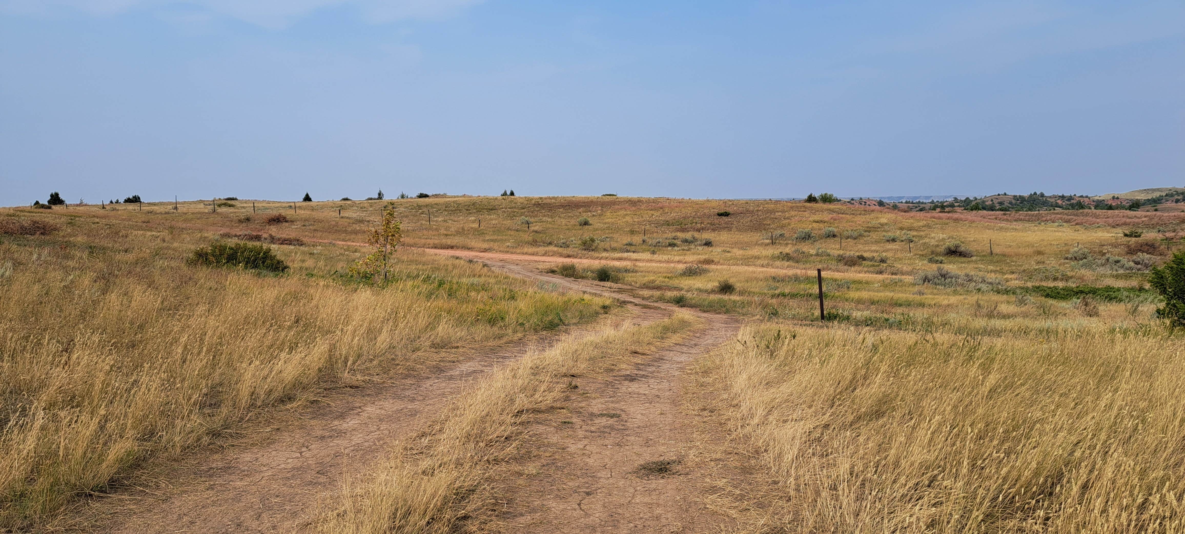 Becky's photo of a dispersed camping area at Dispersed Site - Grassland Boondocking near Dakota Prairie National Grasslands