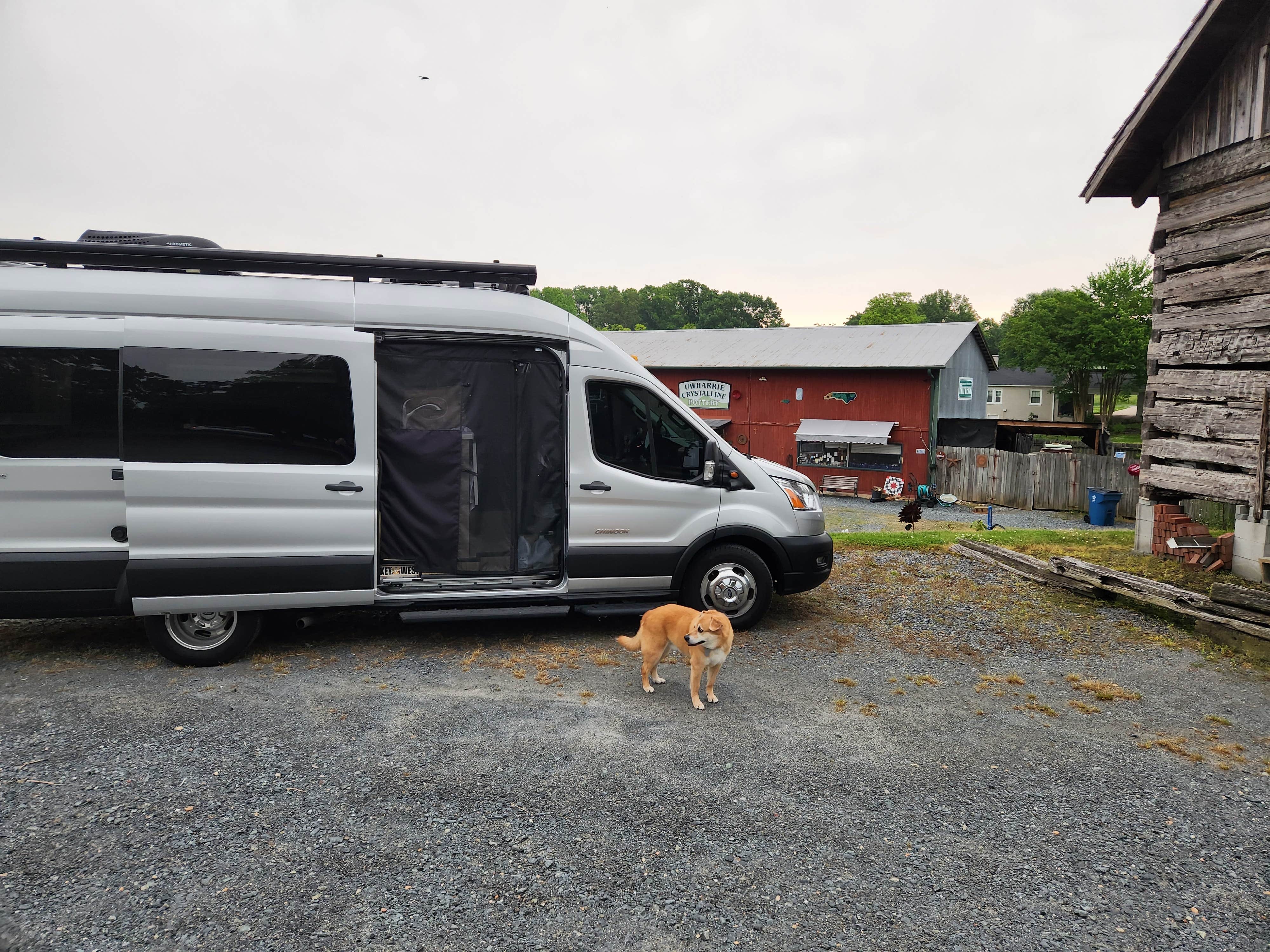 Bruce&Linda A.'s photo of camping with pets at Seagrove Pottery near Whitsett, NC