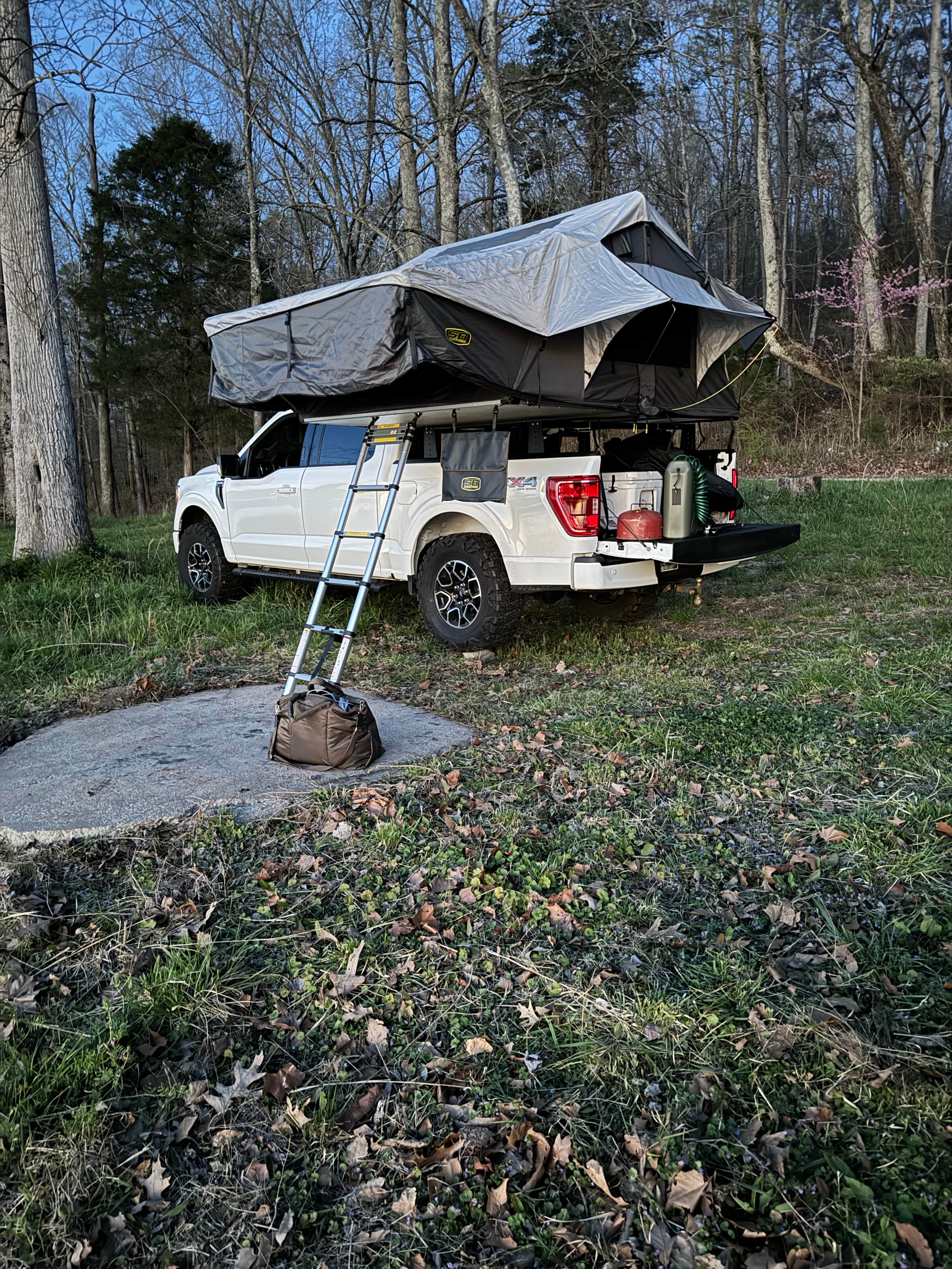 Jake W.'s photo of tent camping at Second Creek Rec Area near Cherokee, AL