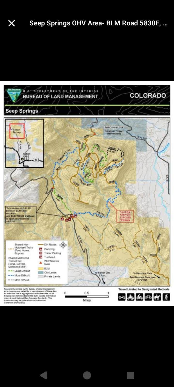 Camper-submitted photo at Seep Springs OHV Area near Florence, CO