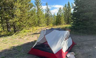 Camping near Toppings Lake in Bridger-Teton National Forest:  Shadow Mountain Campground, Kelly, Wyoming