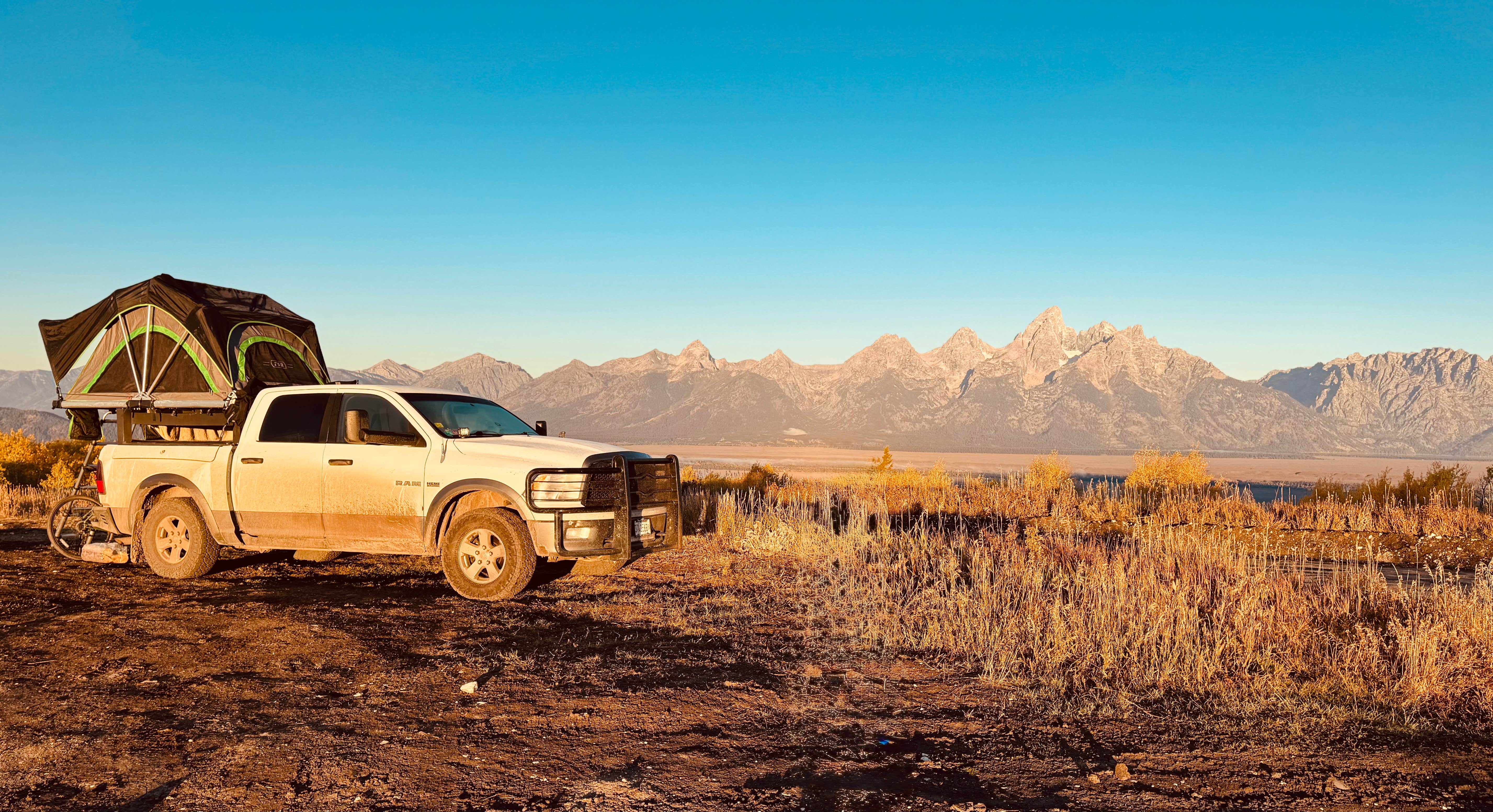 Zach D.'s photo of a dispersed camping area at Shadow Mountain Dispersed Camping near Alta, WY