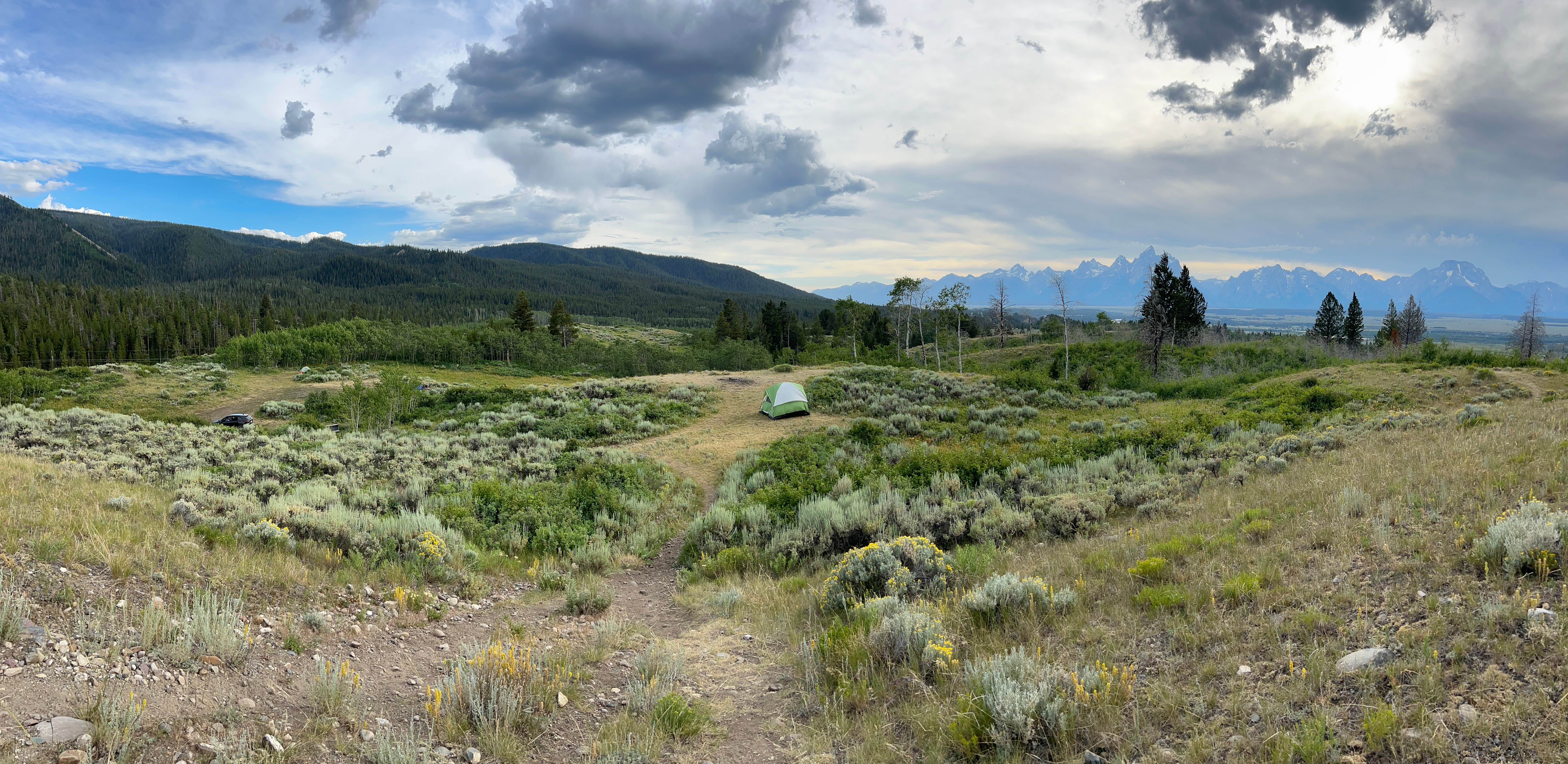 Mackenzie D.'s photo of a dispersed camping area at Shadow Mtn Dispersed Camping near Grand Teton National Park