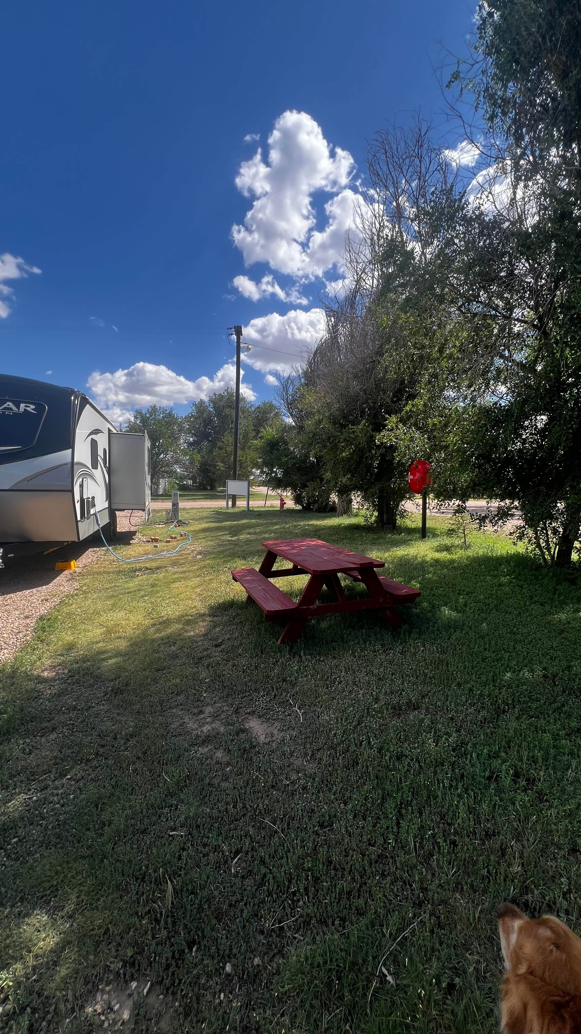 Karlee F.'s photo of camping with pets at Shady Grove Campground near Hugo, CO